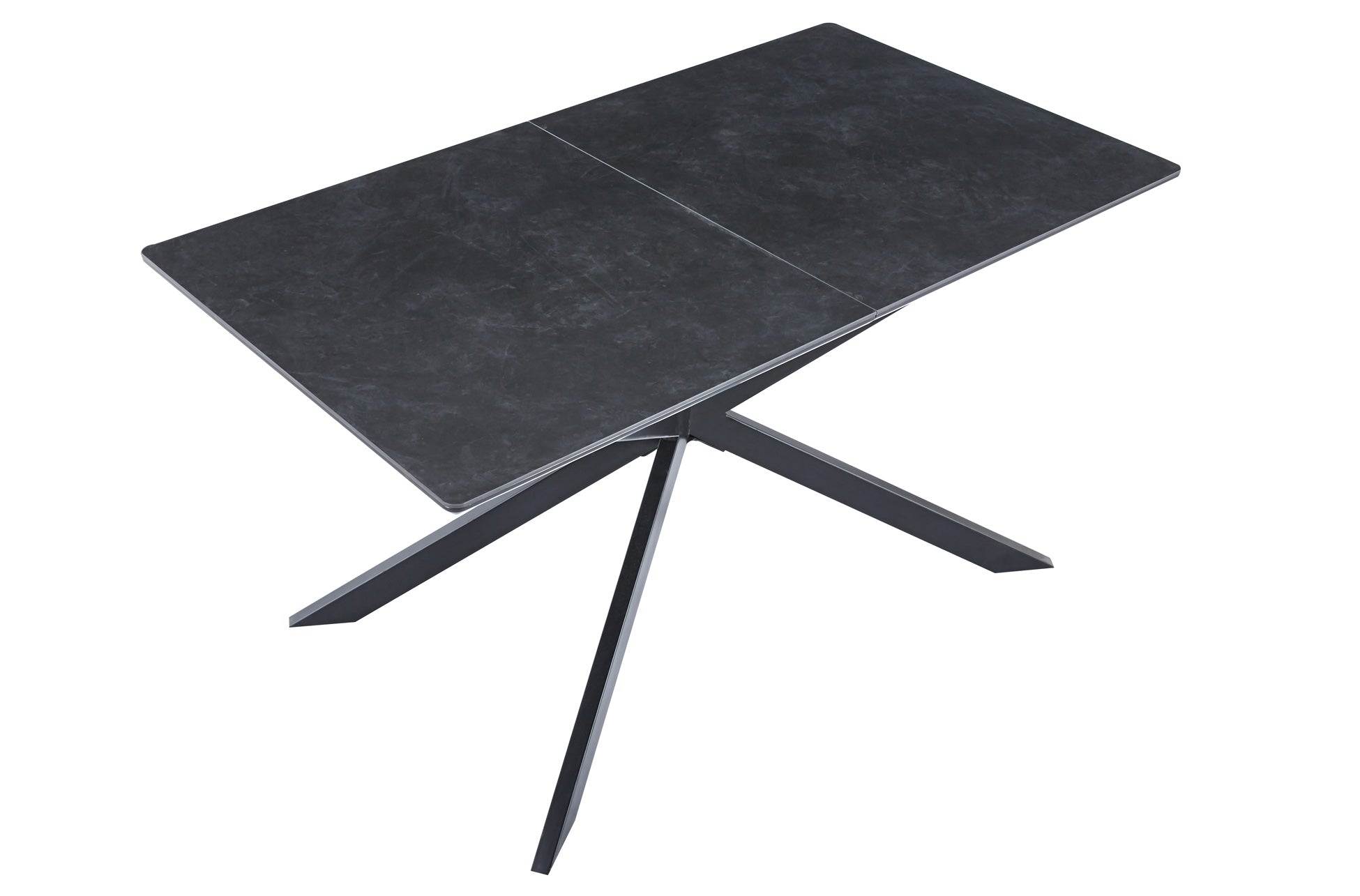 Mesa de comedor extensible Kuna negra 140(180)x80x75cm