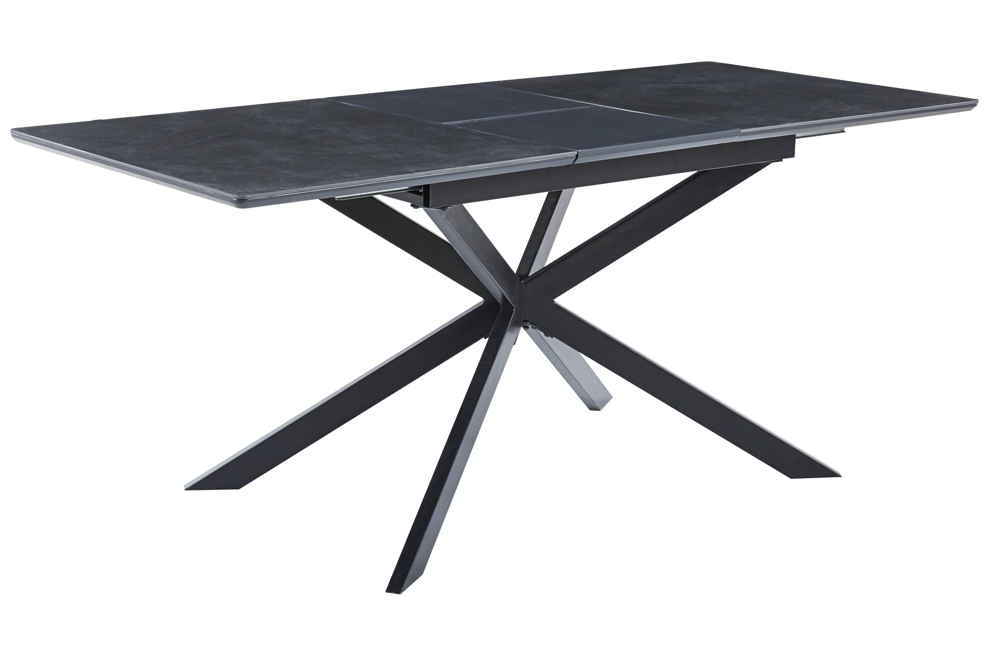 Mesa de comedor extensible Kuna negra 140(180)x80x75cm