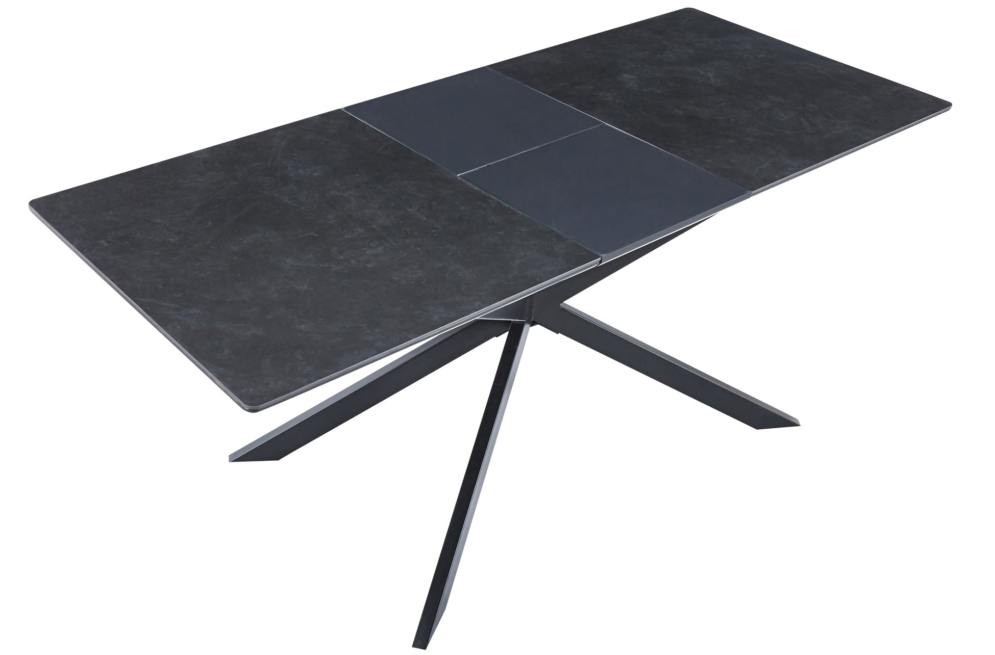 Mesa de comedor extensible Kuna negra 140(180)x80x75cm