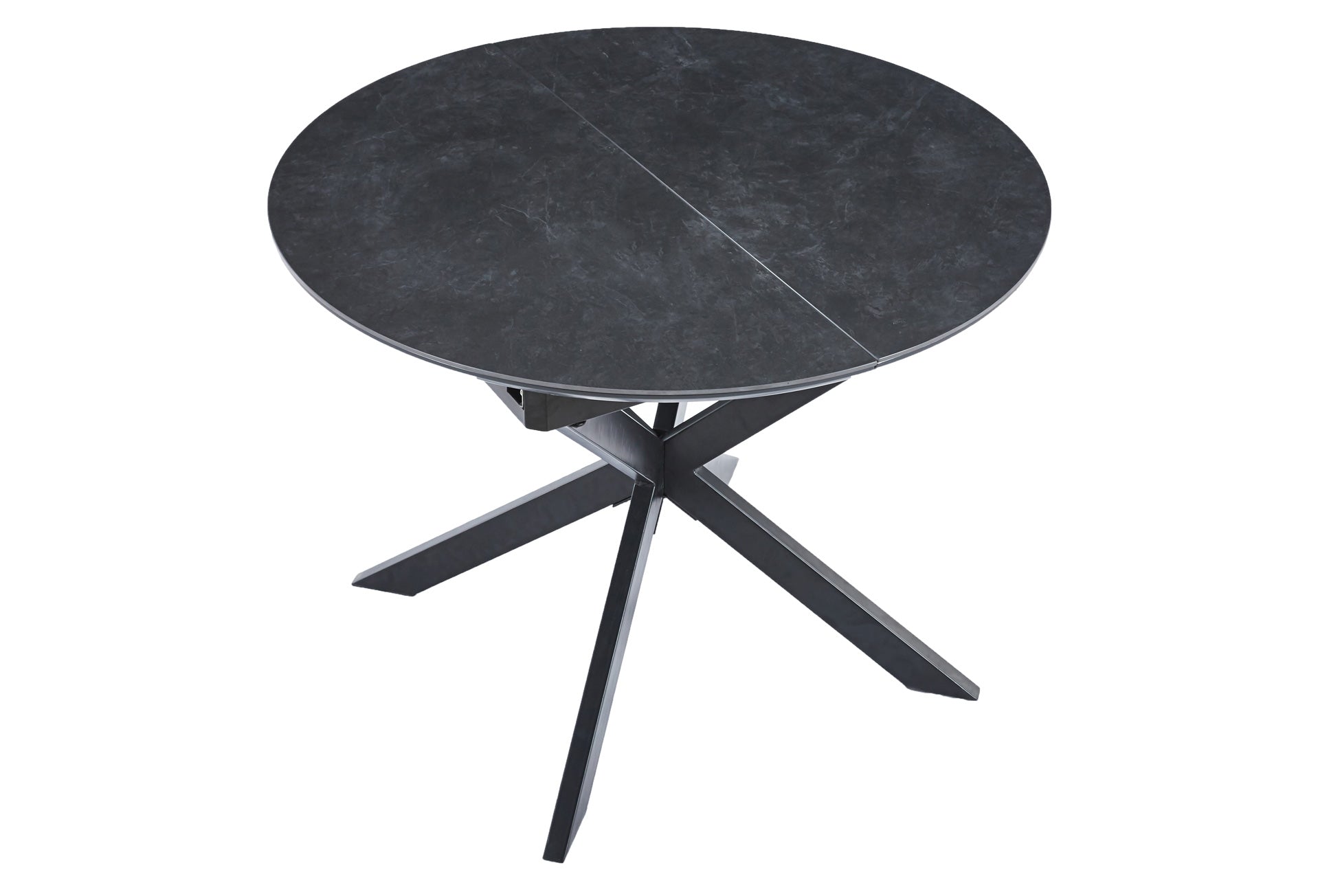 Mesa de comedor extensible Pale negro 100(140)x100x75cm