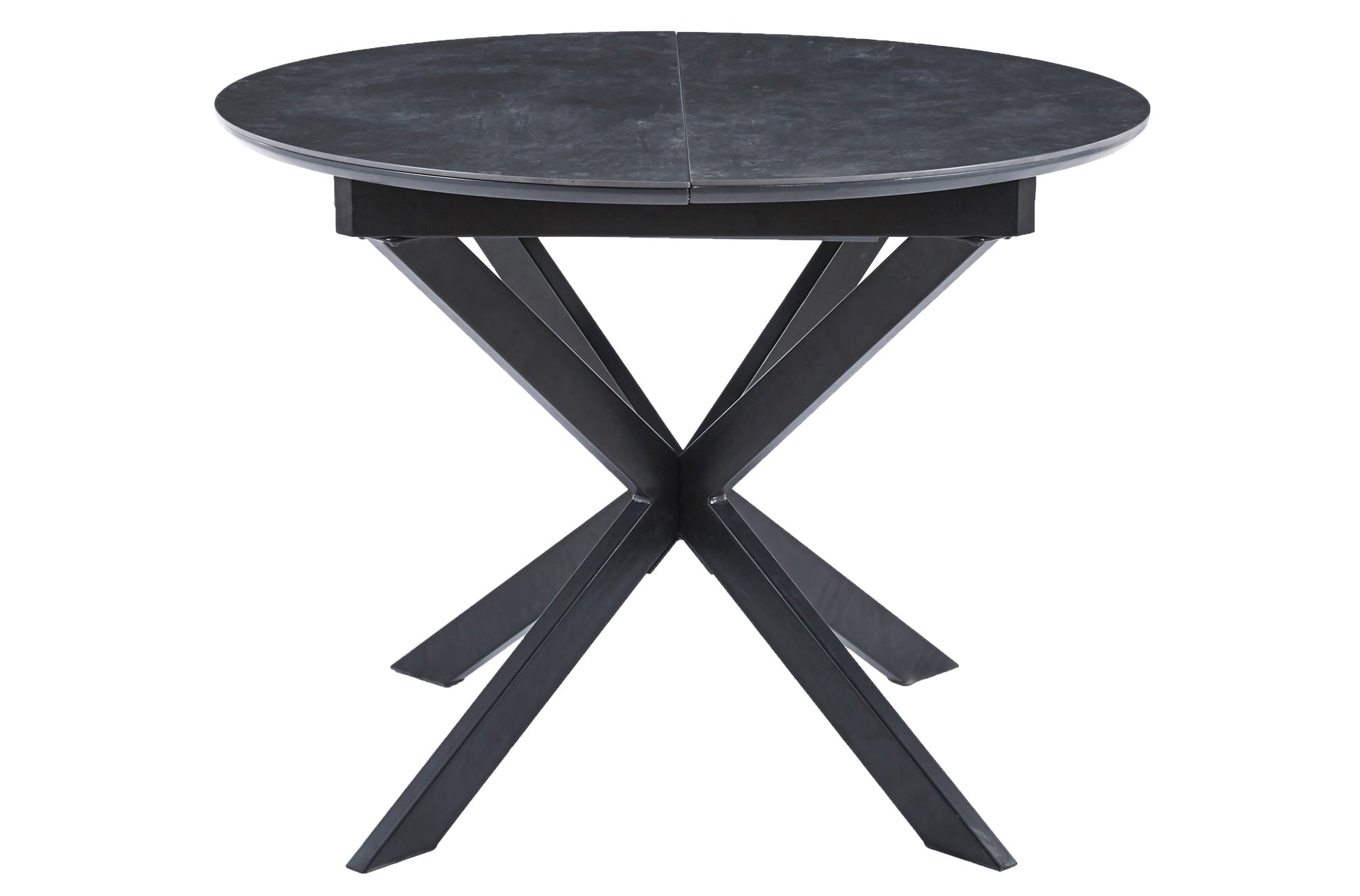 Mesa de comedor extensible Pale negro 100(140)x100x75cm