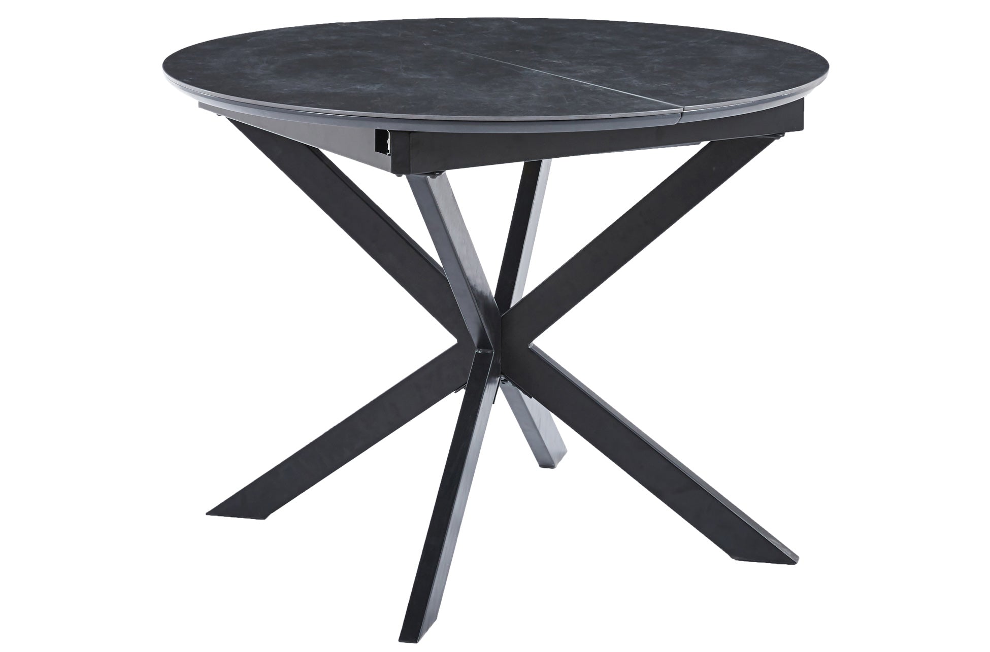 Mesa de comedor extensible Pale negro 100(140)x100x75cm