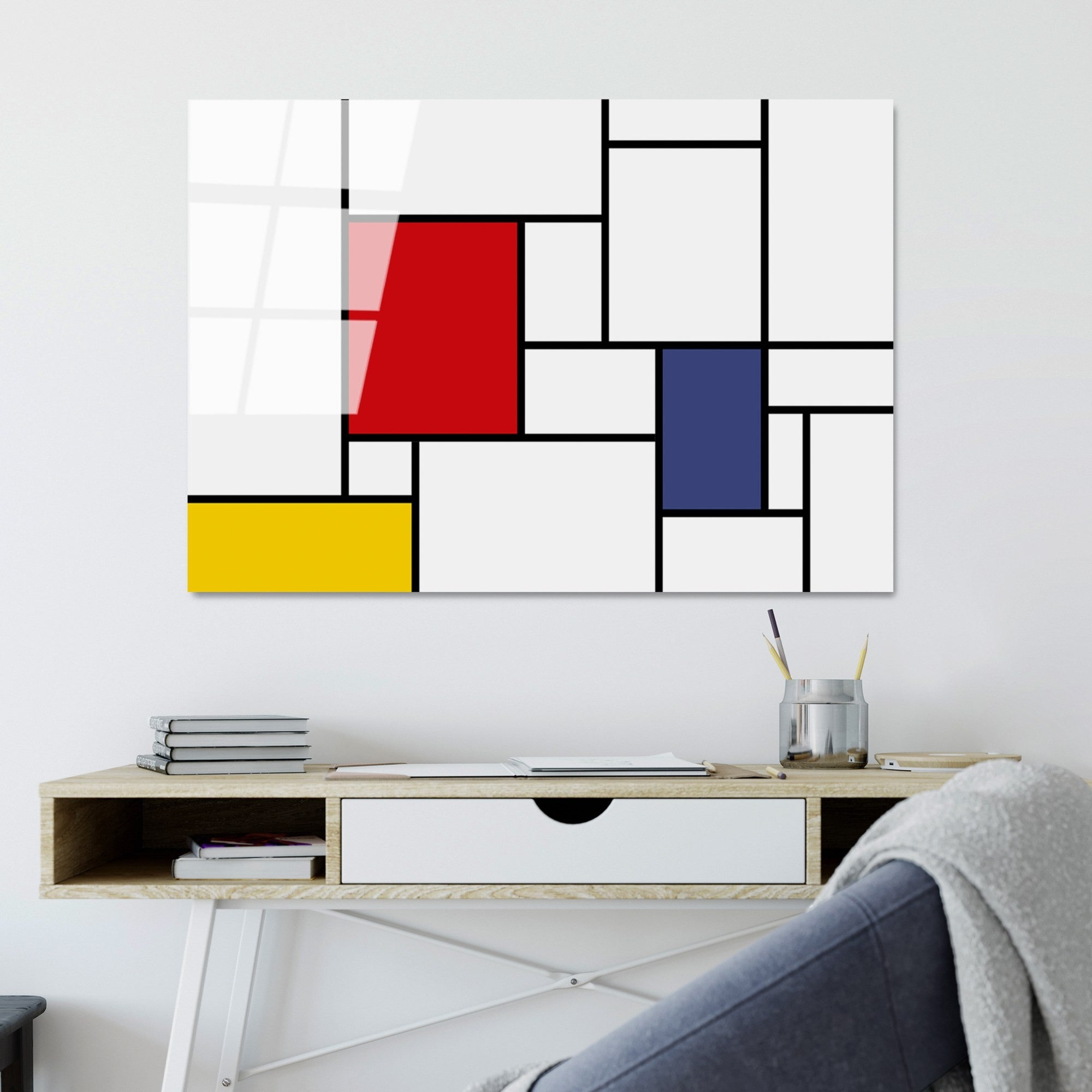 Cuadro cristal templado Squares 100x70cm