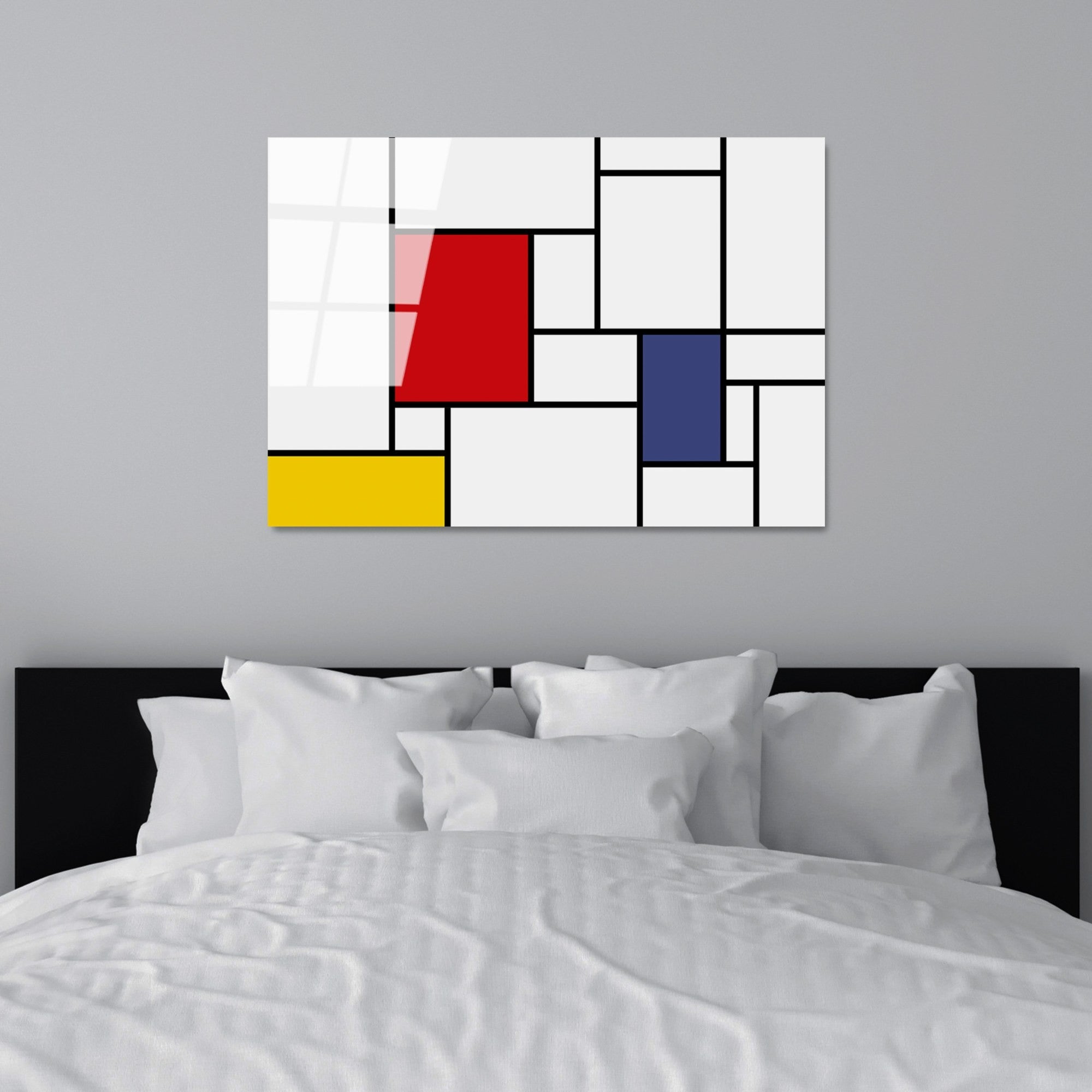 Cuadro cristal templado Squares 100x70cm