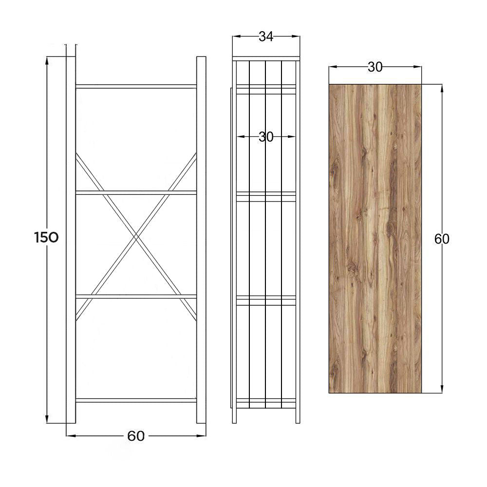 Estantería Senne 60x30x150cm