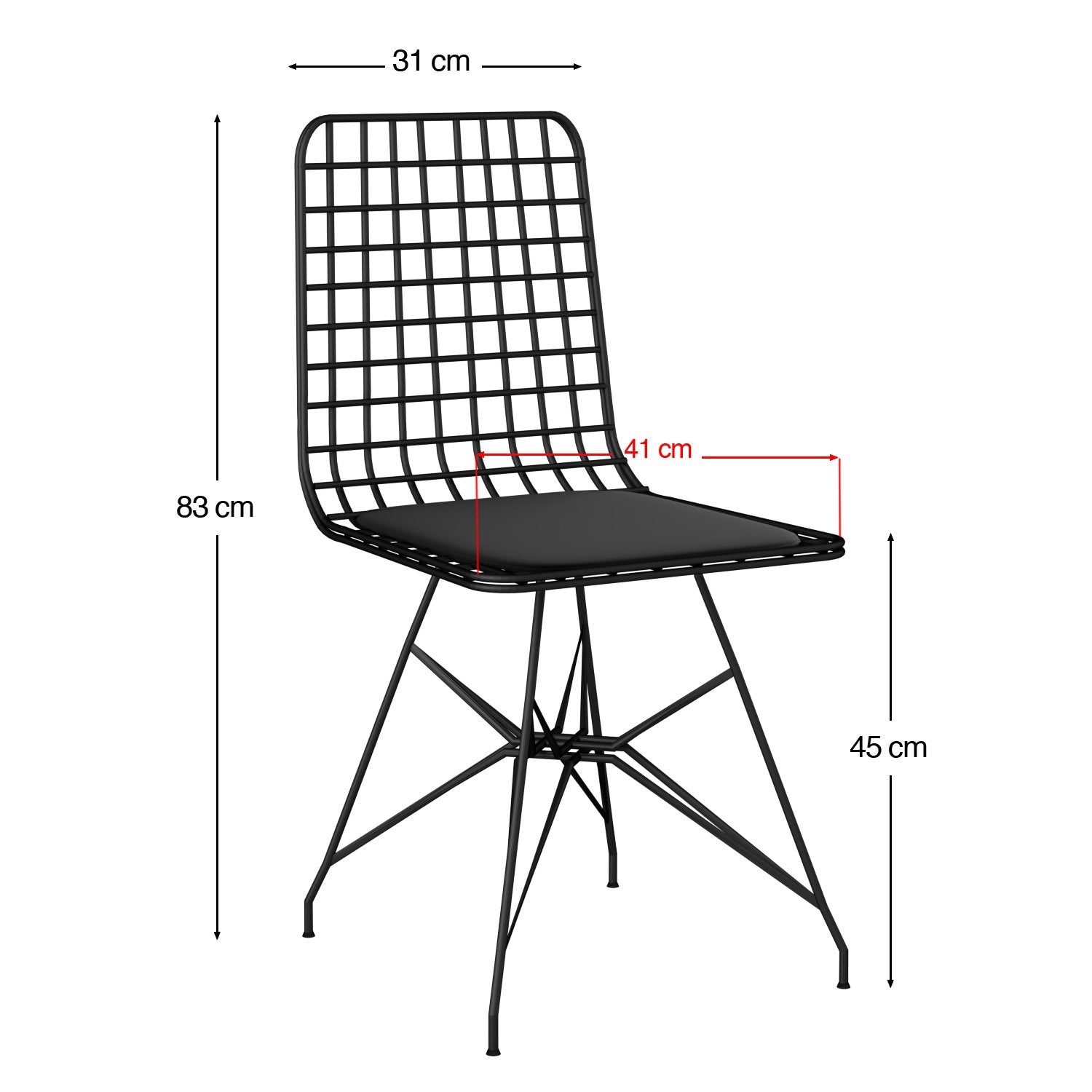 Pack mesa y sillas Beni 120x60x75cm