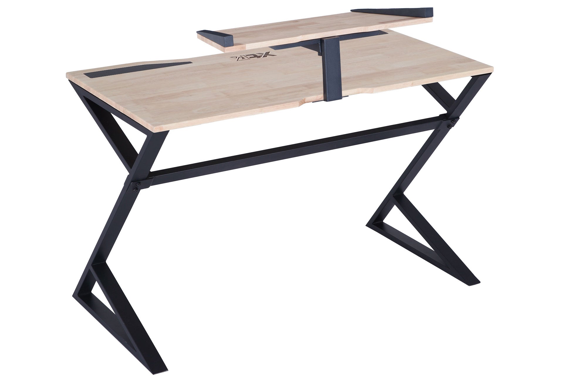 Mesa gaming Béthune roble claro 120x60x75cm