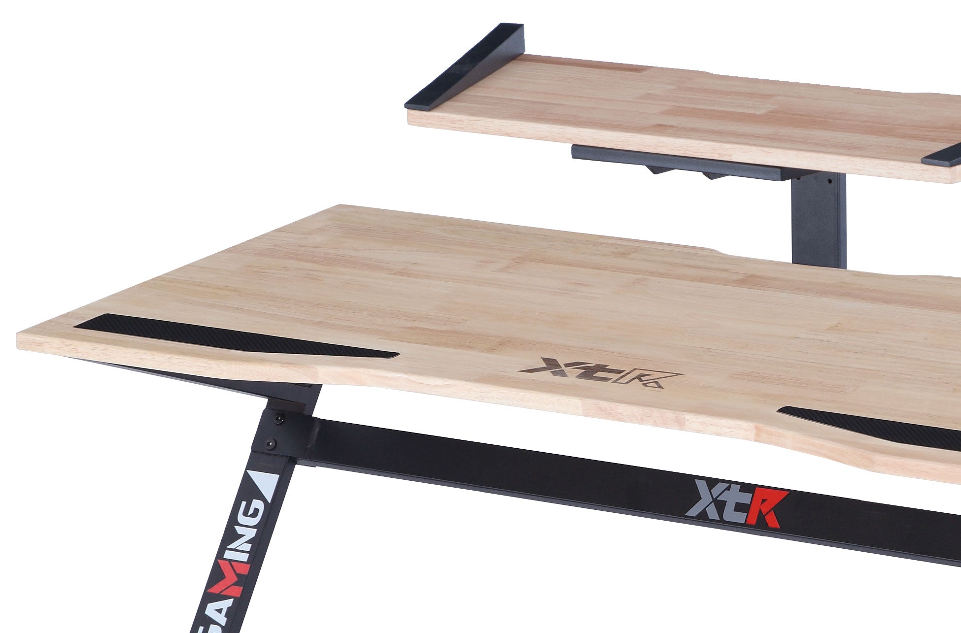 Mesa gaming Béthune roble claro 120x60x75cm