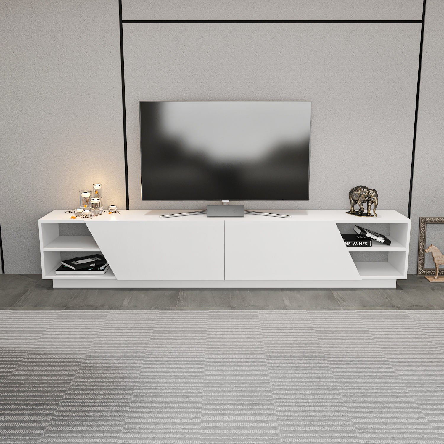 Mueble TV Randall Blanco 240x37x47cm