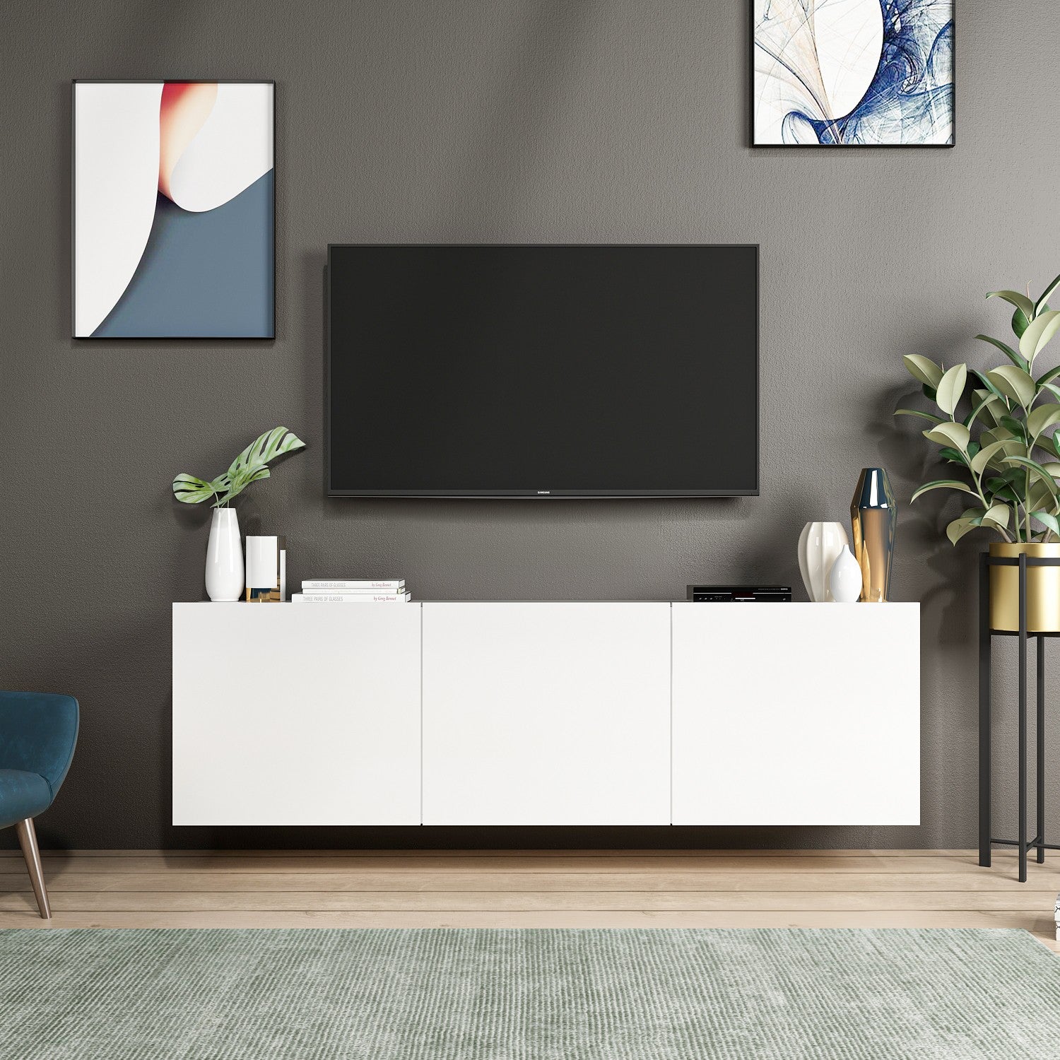 Mueble TV Messina 150x31x44cm