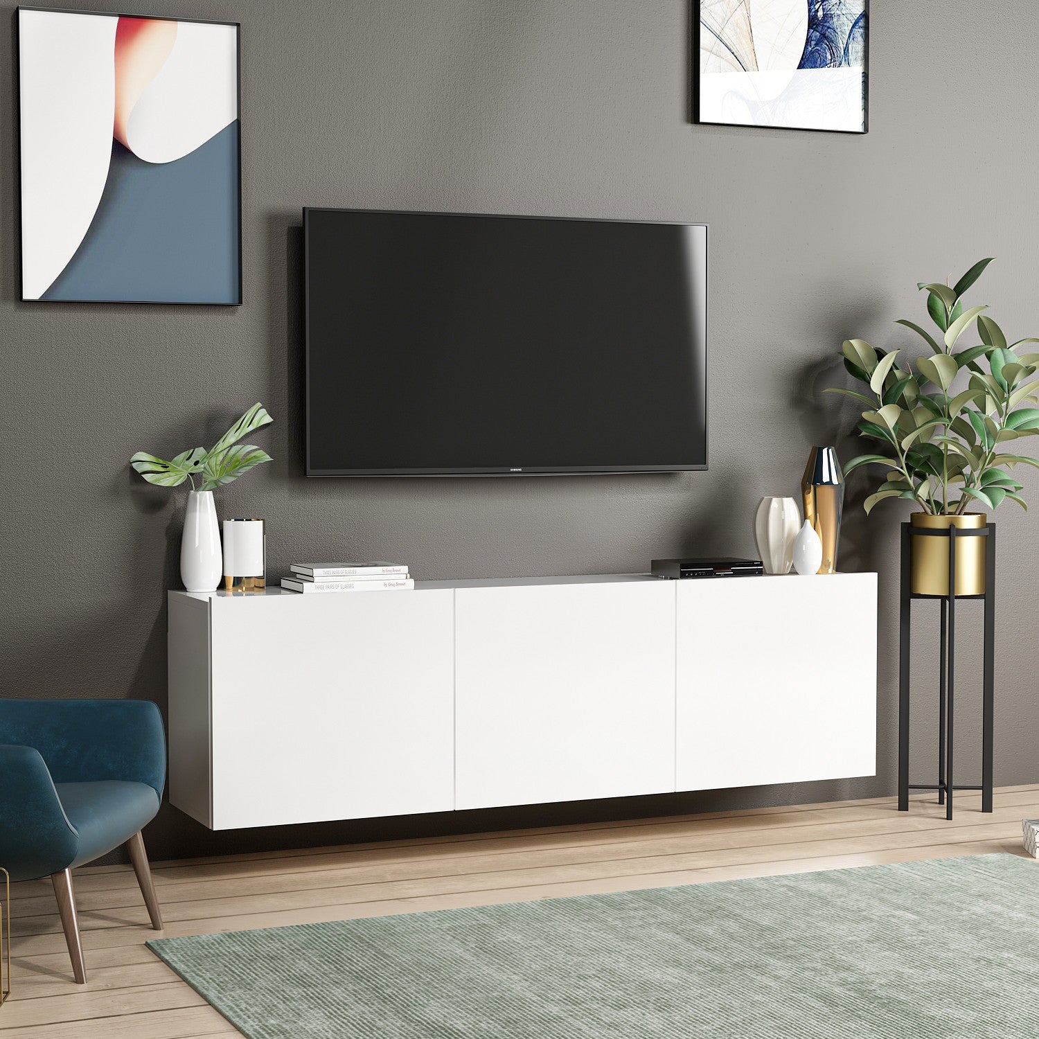 Mueble TV Messina 150x31x44cm