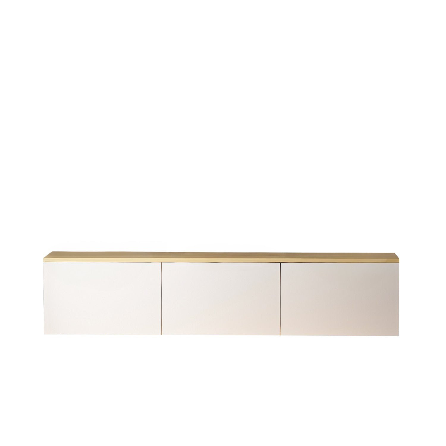 Mueble TV con luz LED Puno Blanco 160x32x35cm