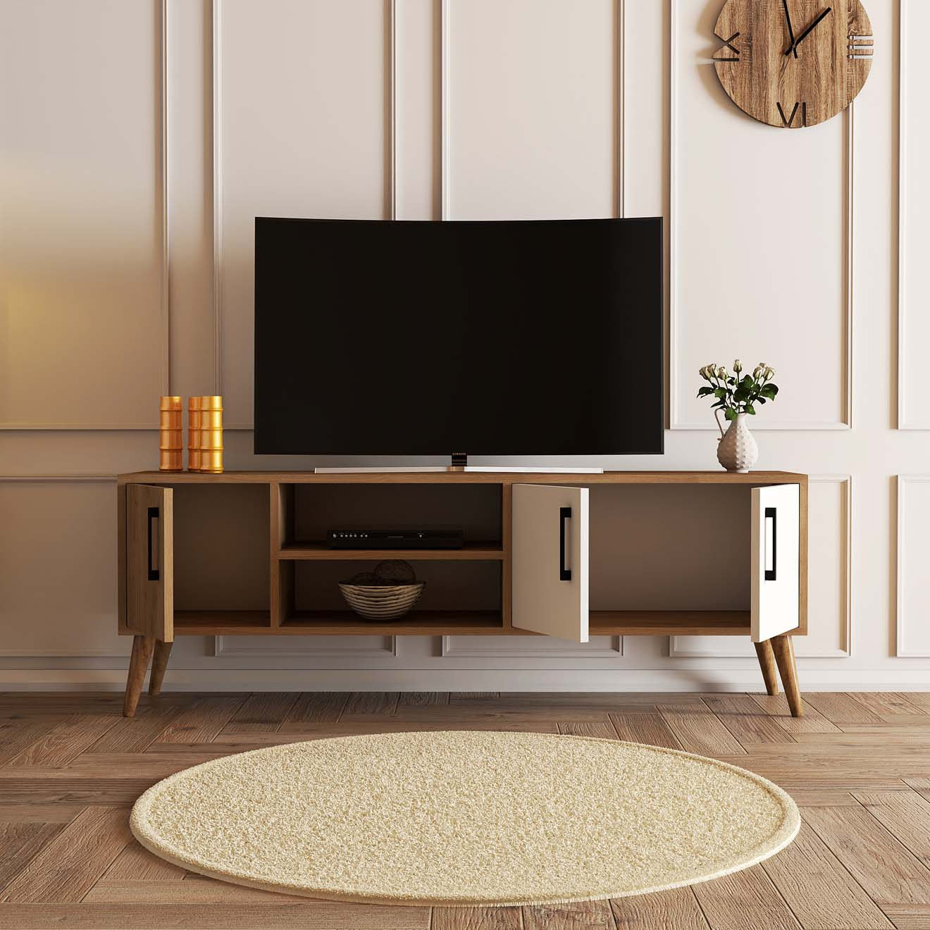 Mueble TV Inaya Blanco 150x35x53cm