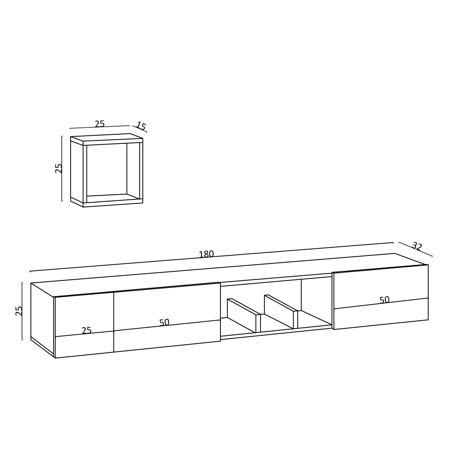 Pack Mueble TV Calasetta