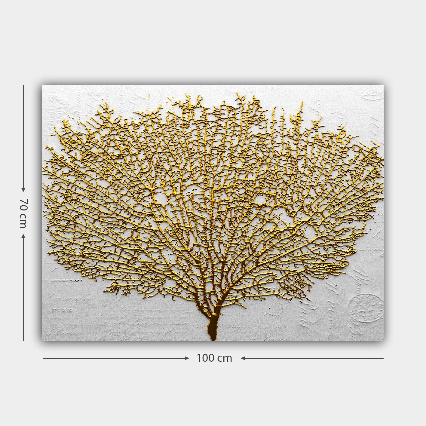 Lienzo Árbol dorado 100x70cm