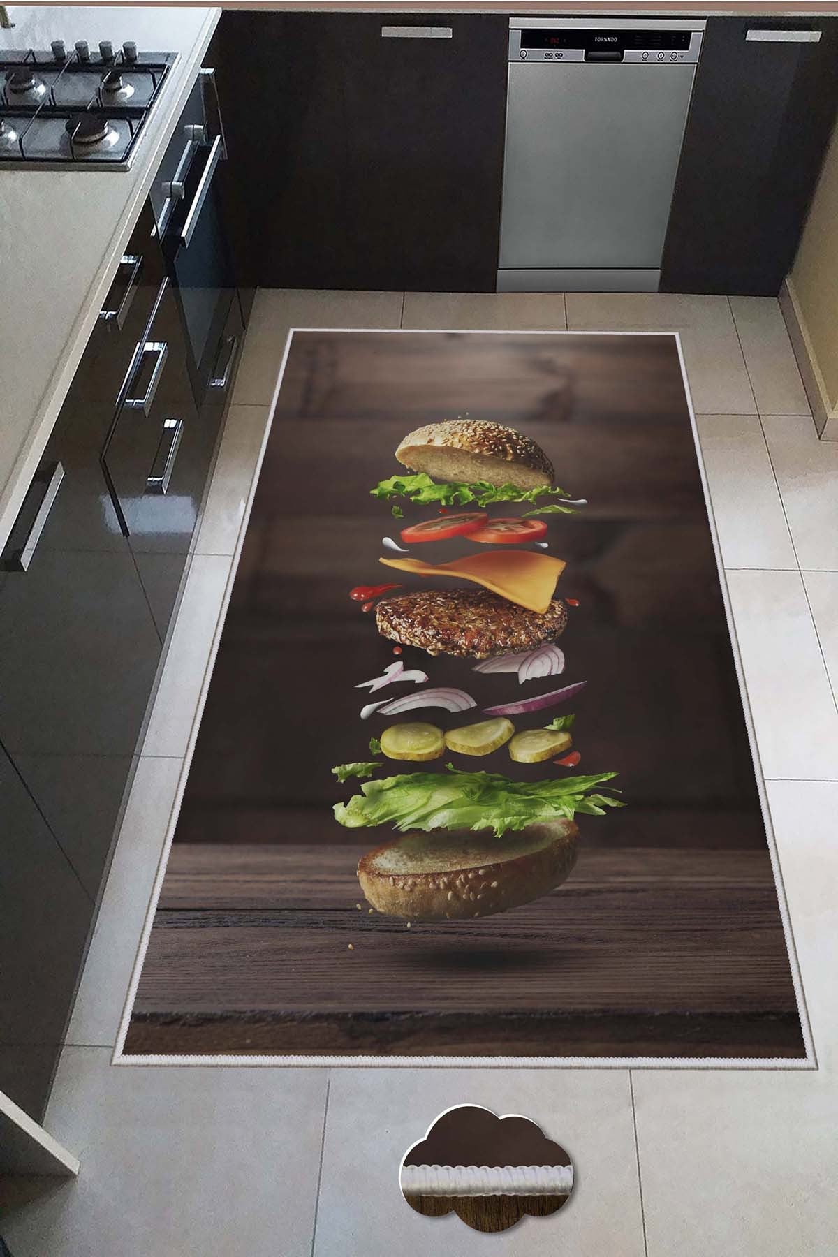 Alfombra Burger 80x150cm