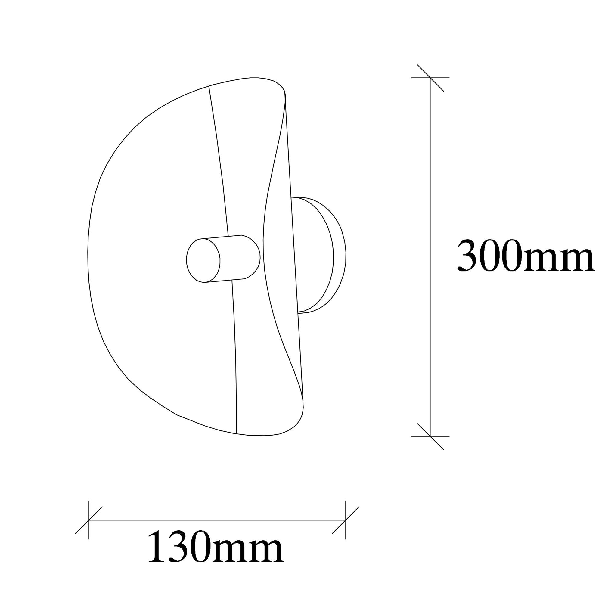 Aplique de pared Tamir blanco 17x13x30cm