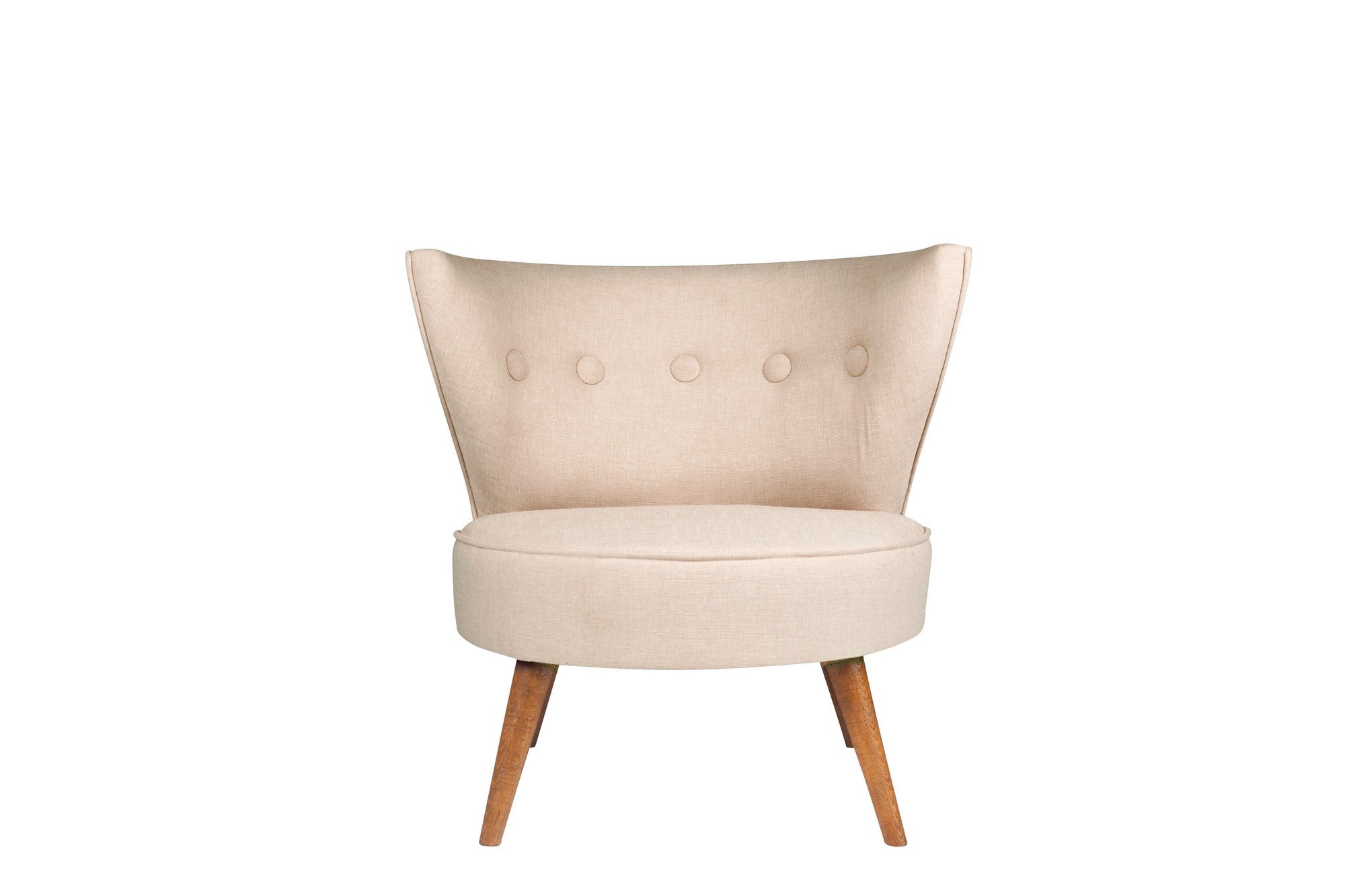 Sillón Abassi beige 80x74x76cm