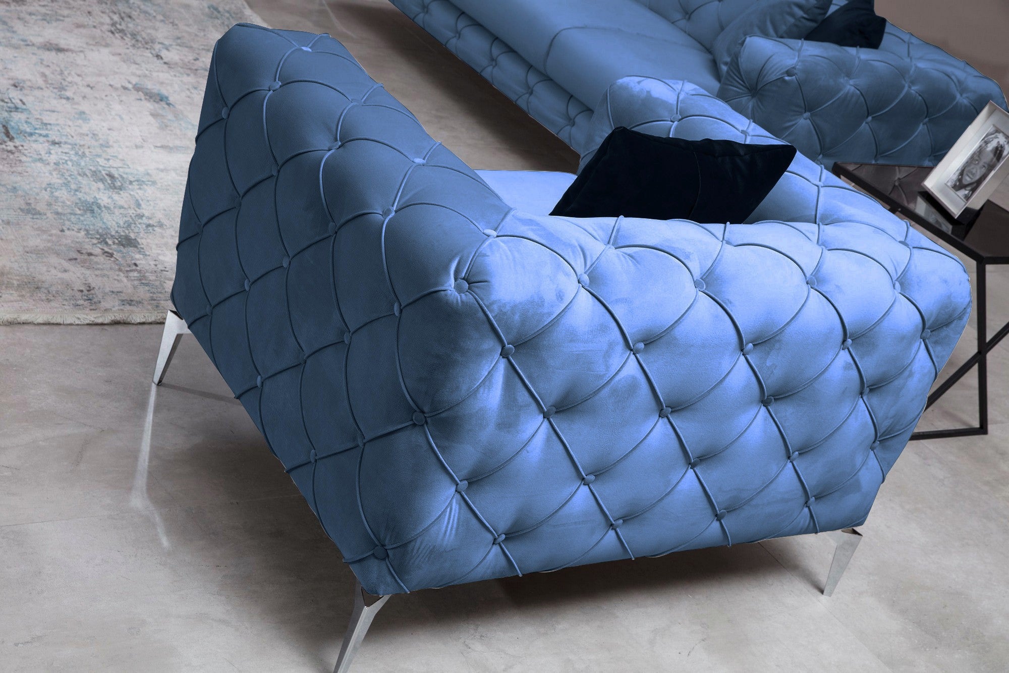 Sillón Kolding Azul 108x90x70cm