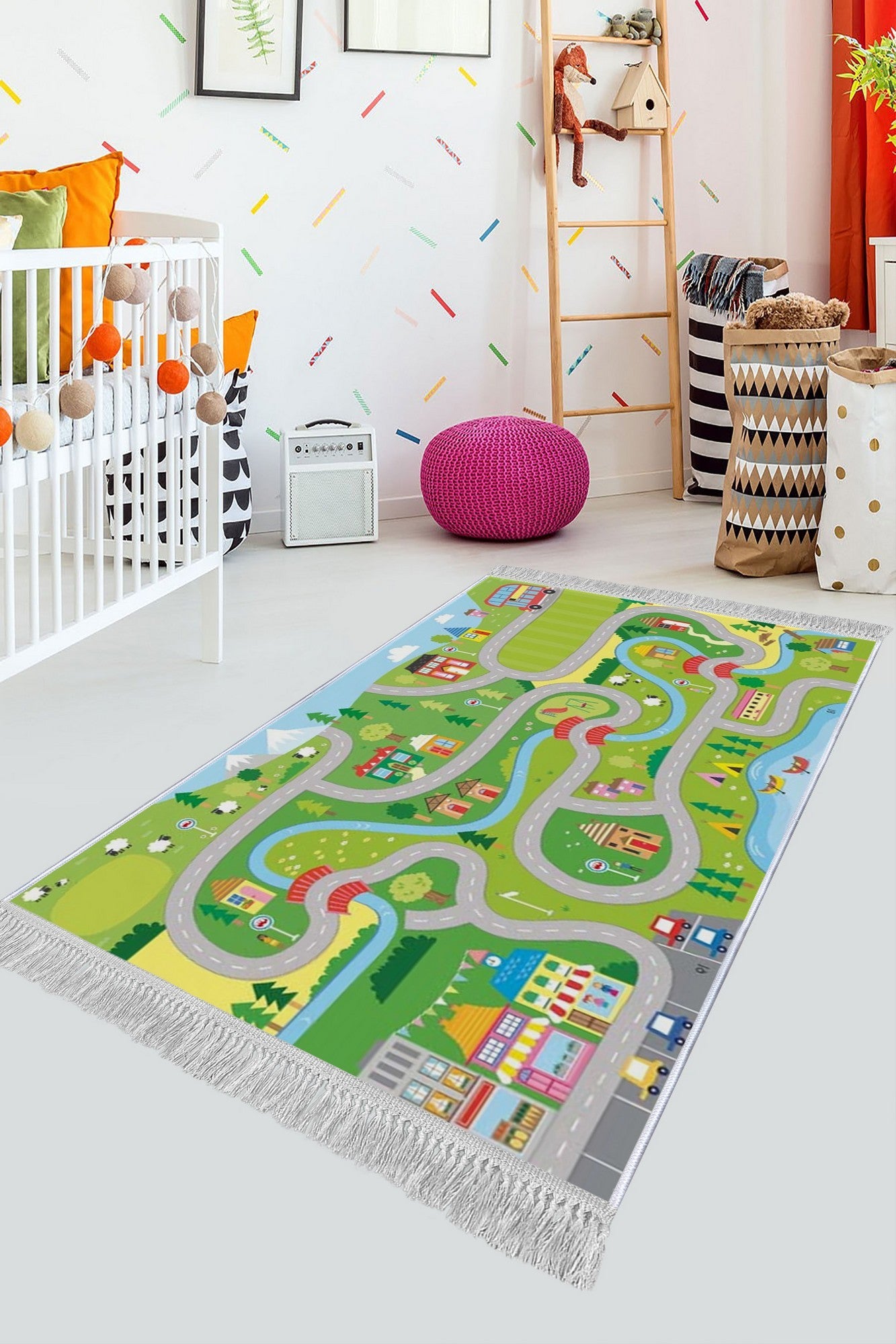 Alfombra infantil Roads 100x150cm