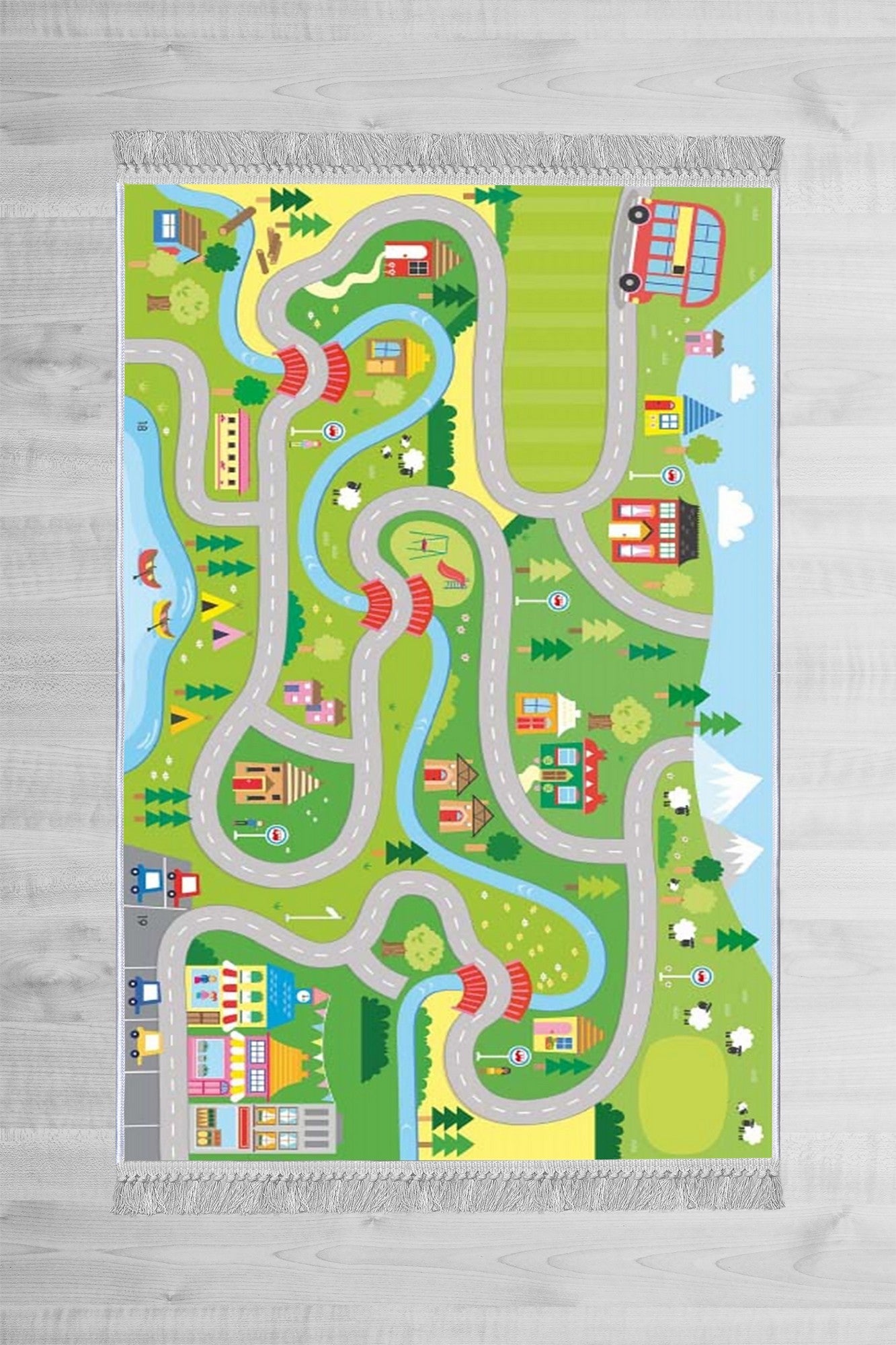 Alfombra infantil Roads 100x150cm