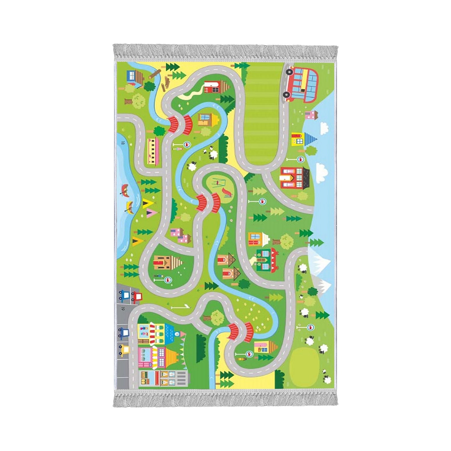 Alfombra infantil Roads 100x150cm