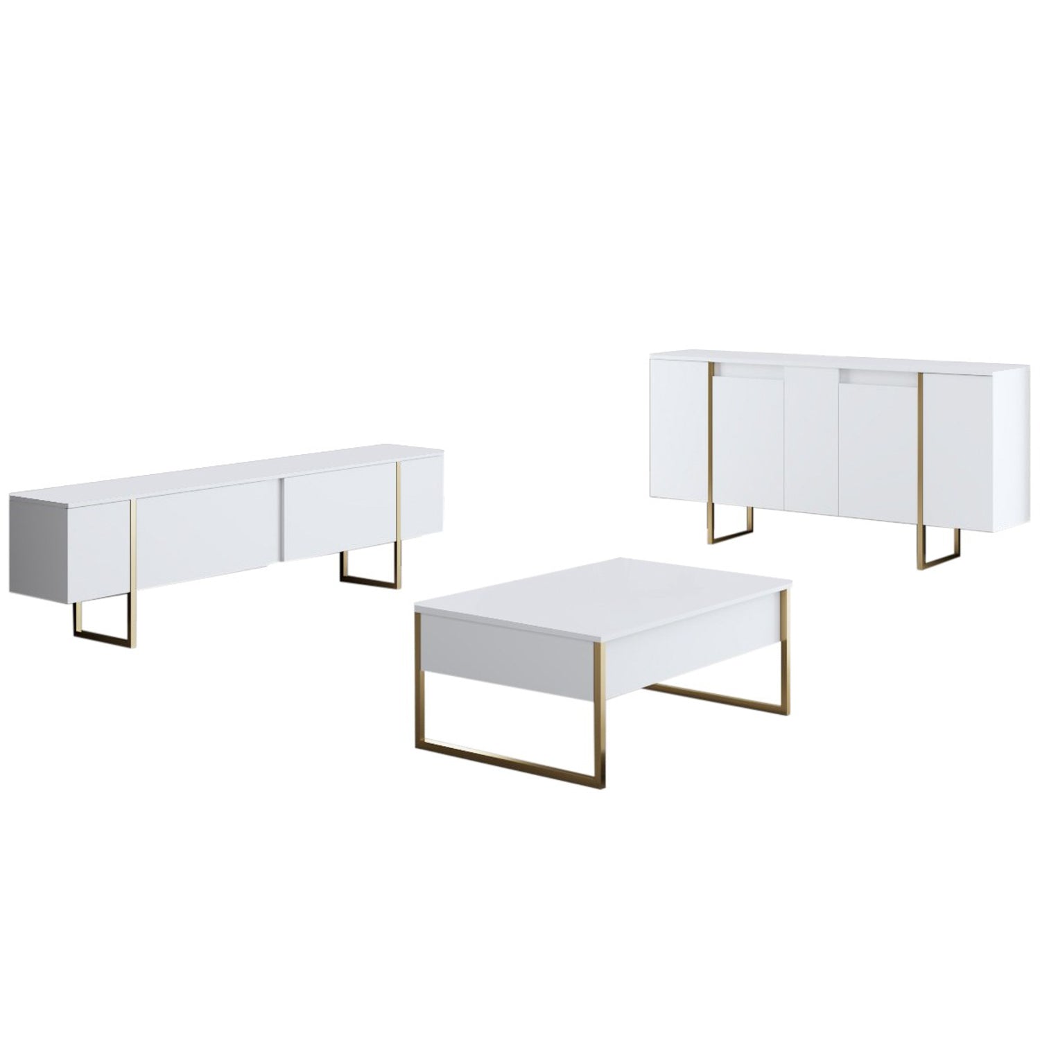 Pack muebles salón Livi blanco