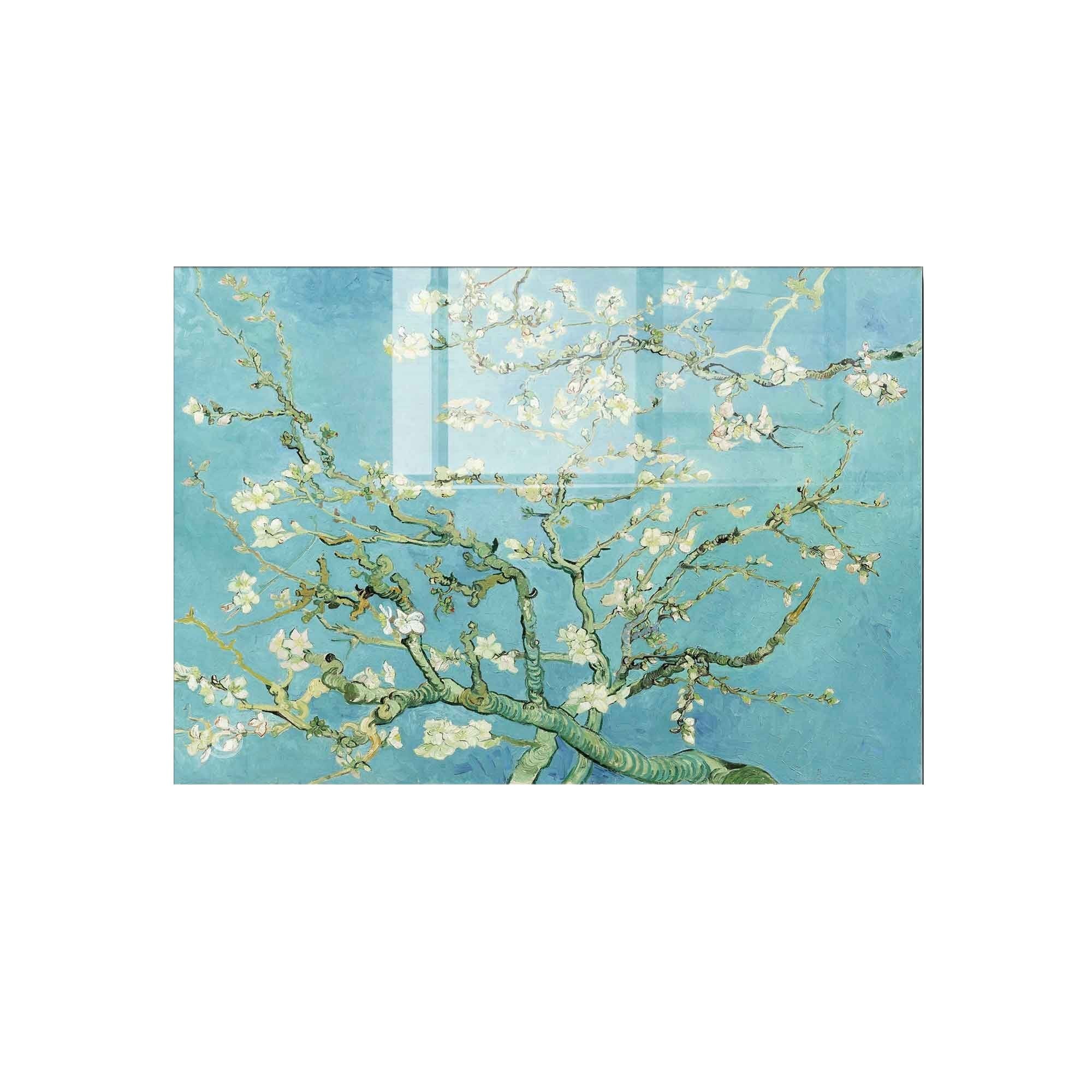 Cuadro cristal templado Blue Blossom 100x70cm