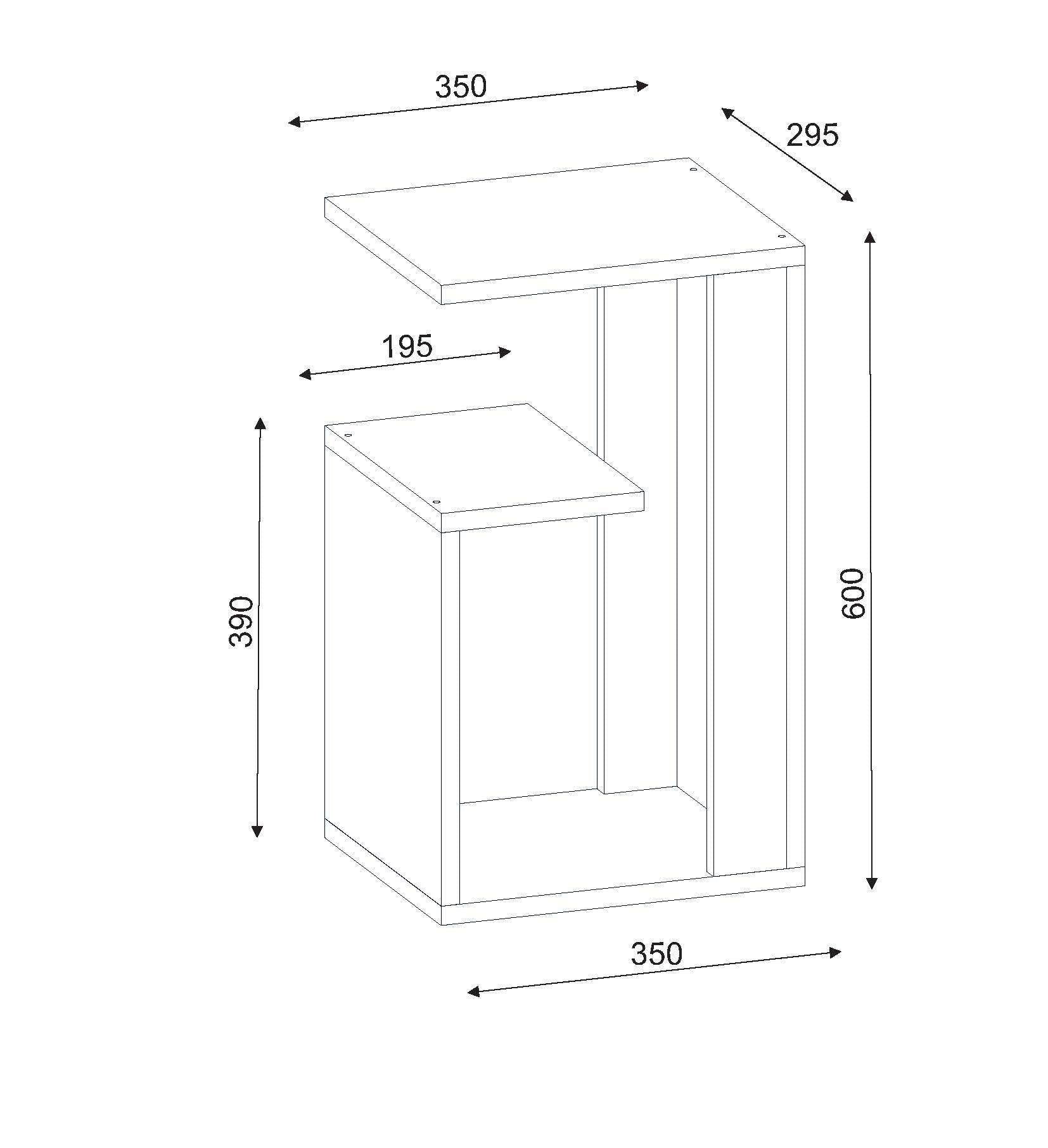 Mesa Auxiliar Morant 35x30x60cm