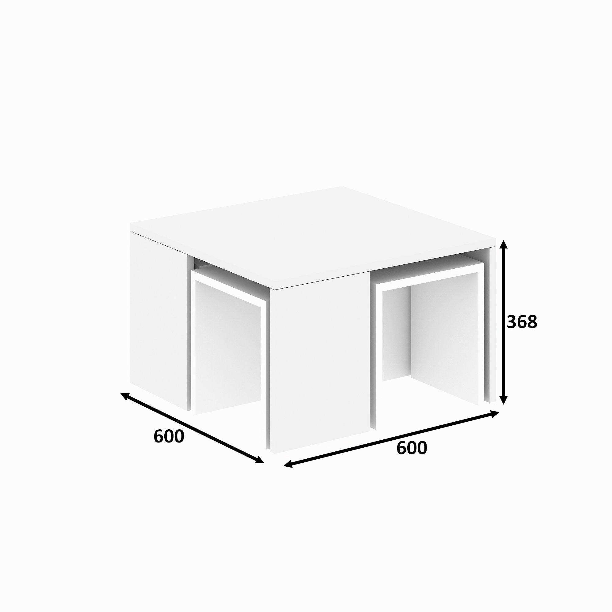 Mesa de centro Aslan 60x60x37cm