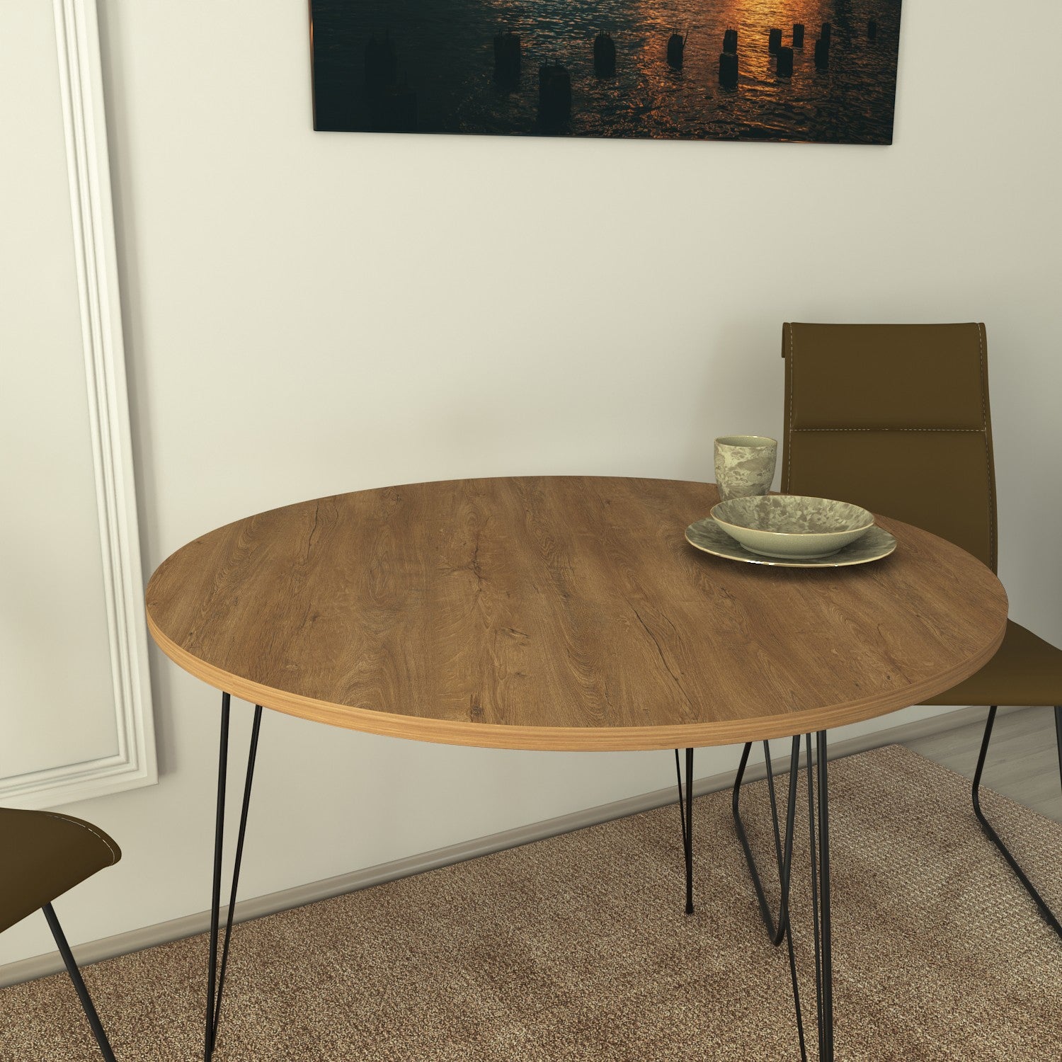 Mesa de comedor Cholet 90x90x75cm