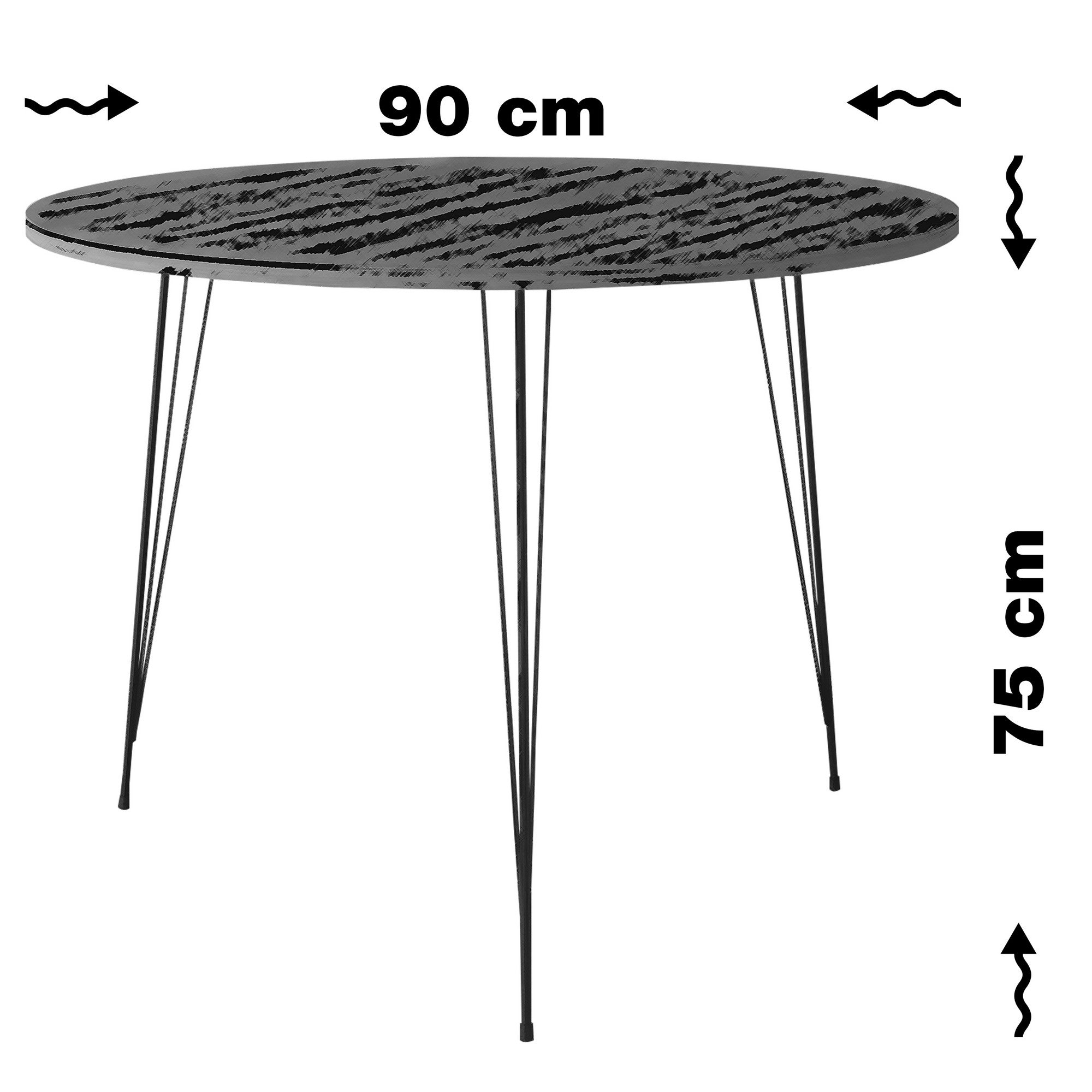 Mesa de comedor Cholet 90x90x75cm