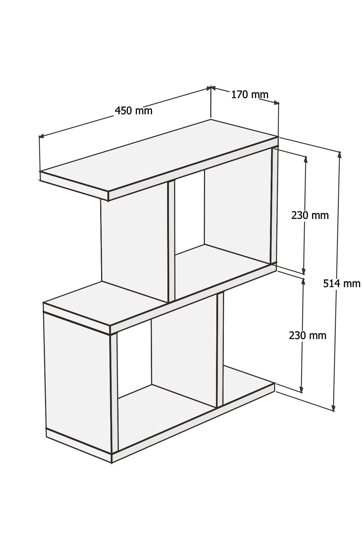 Mesa Auxiliar Danerys 45x17x51cm