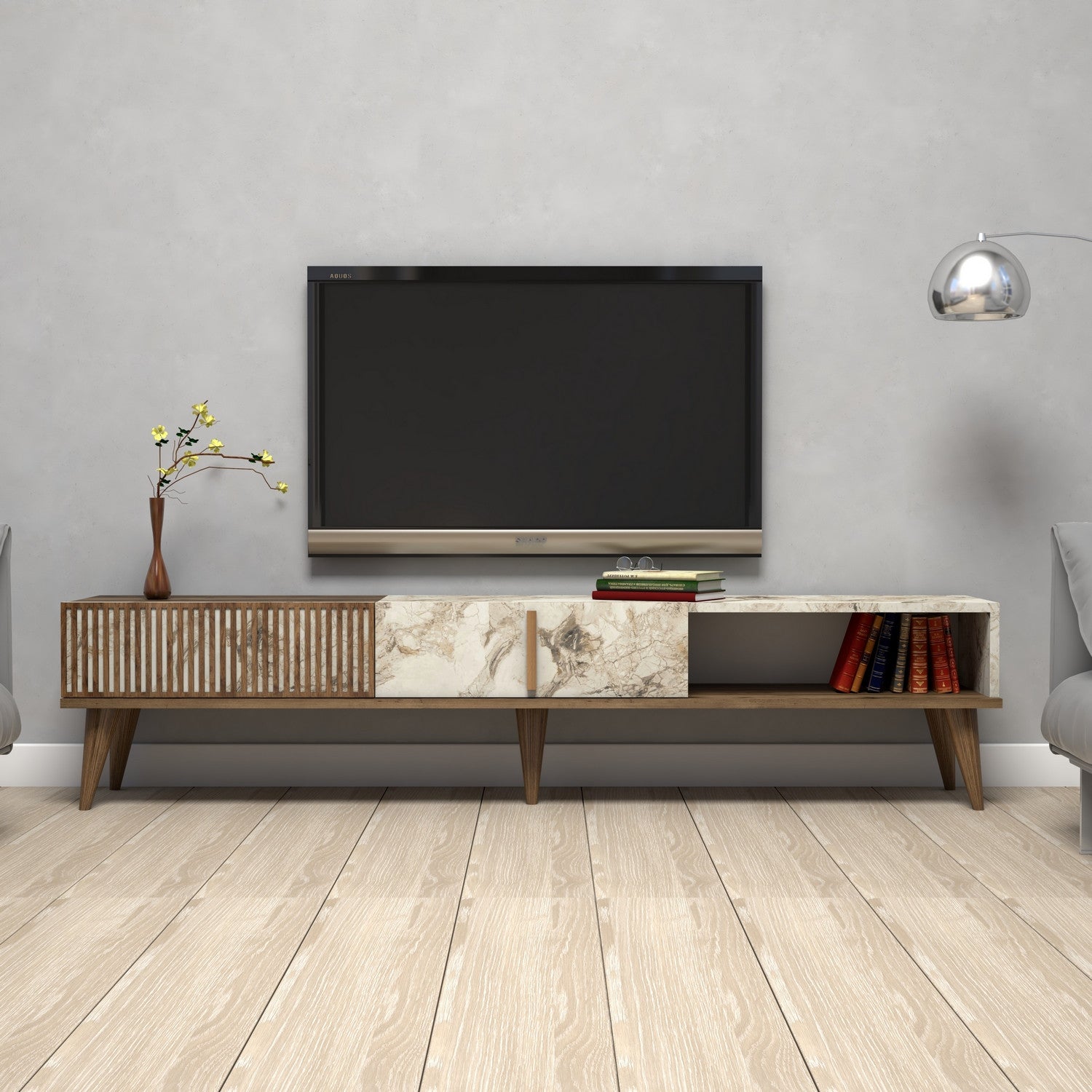 Mueble TV Neu Blanco 180x35x40cm