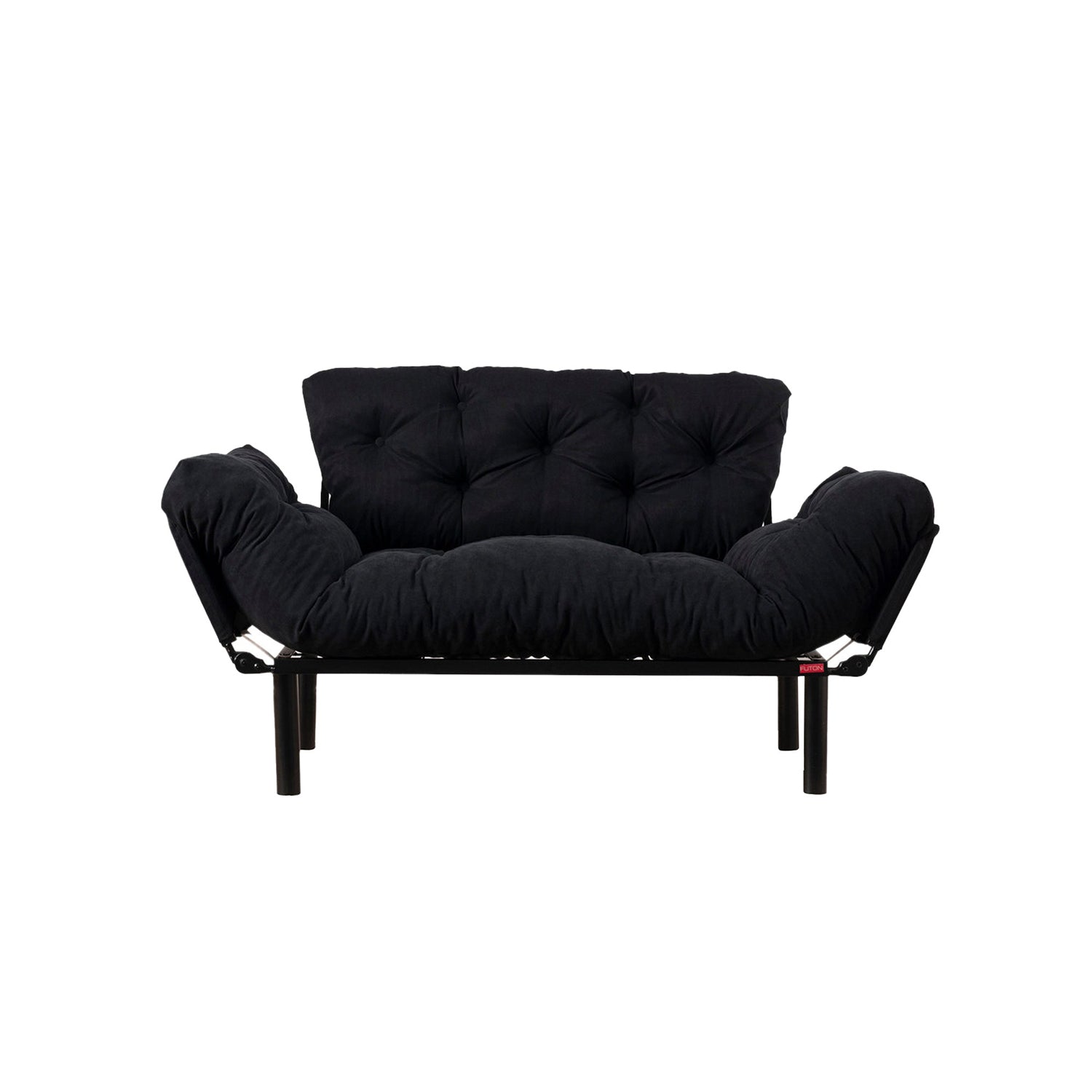 Sofá cama Bomet Negro 155x70x85cm