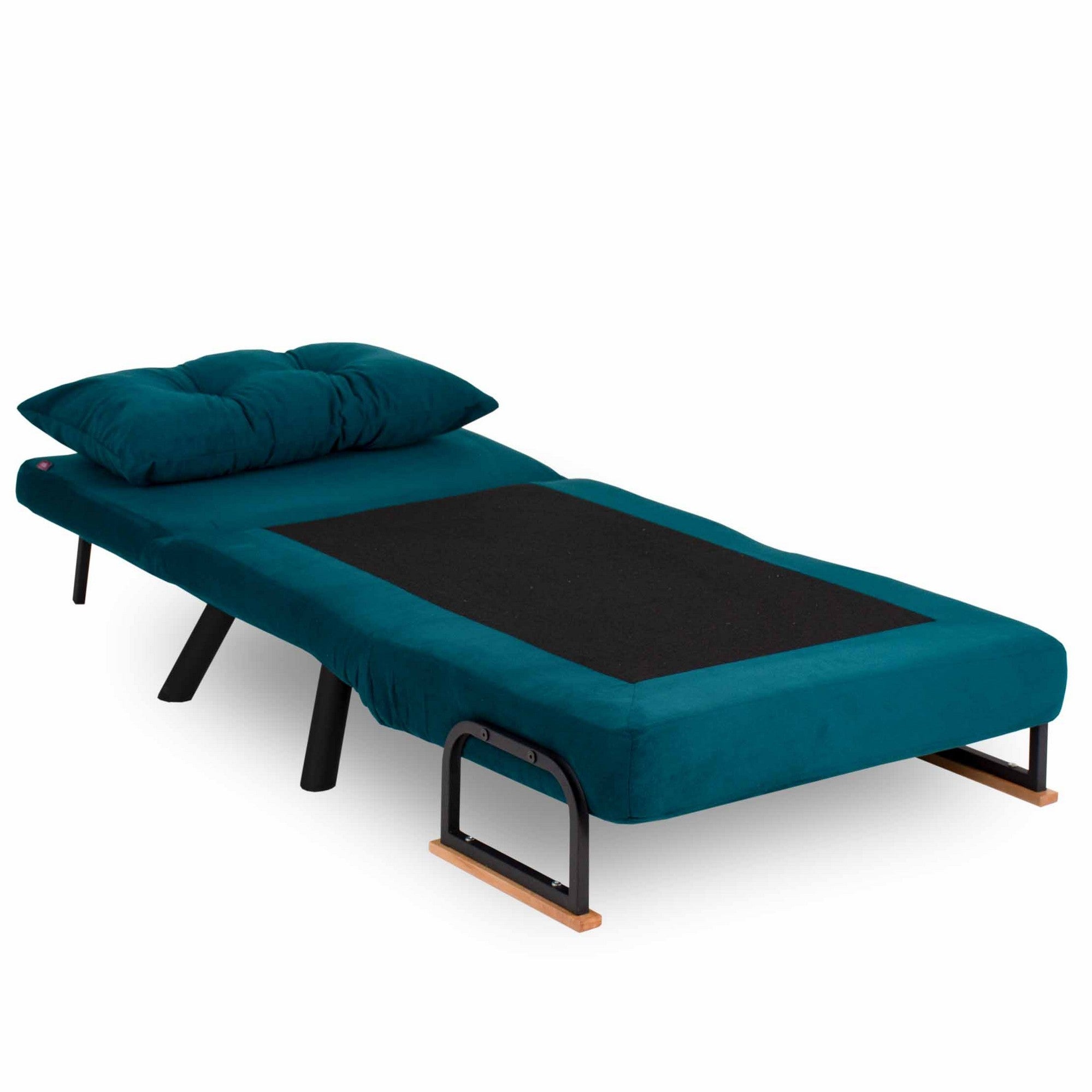 Sillón cama Brigitte azul 60x78x78cm