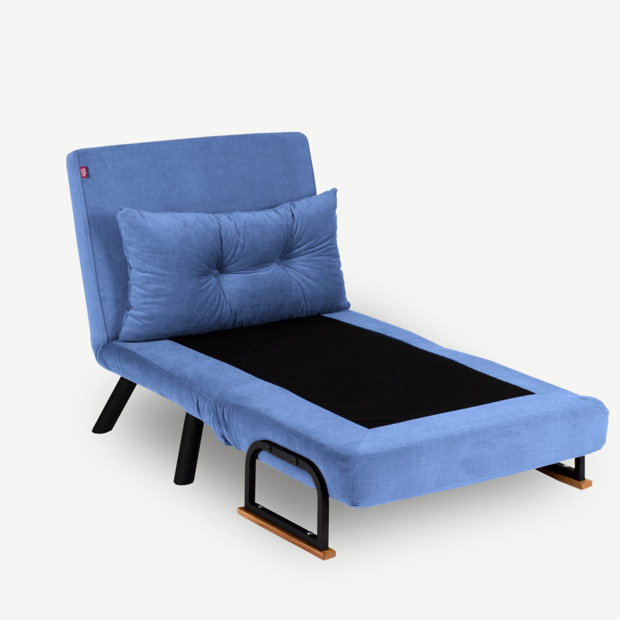 Sillón cama Brigitte azul claro 60x78x78cm