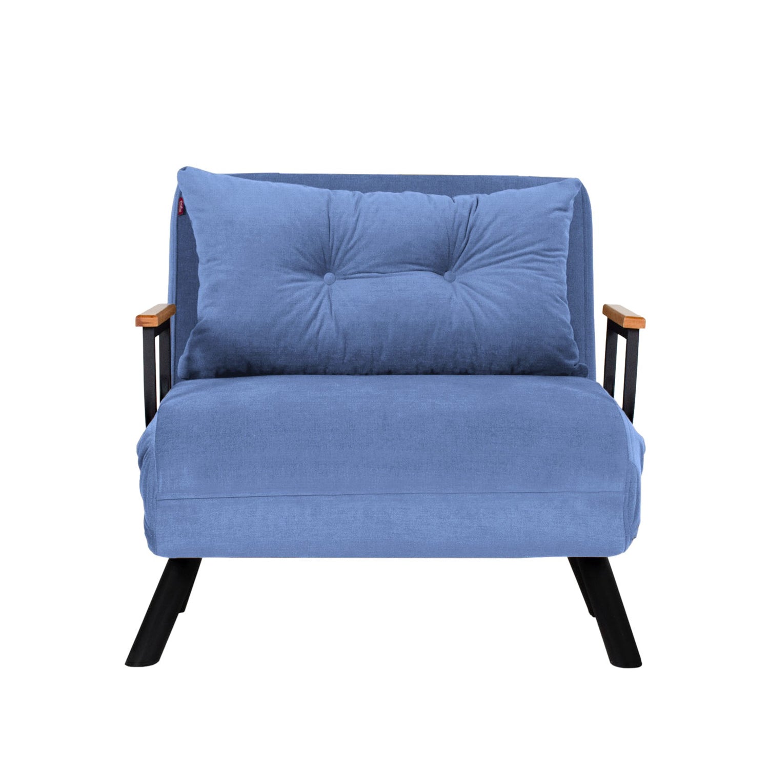 Sillón cama Brigitte azul claro 60x78x78cm