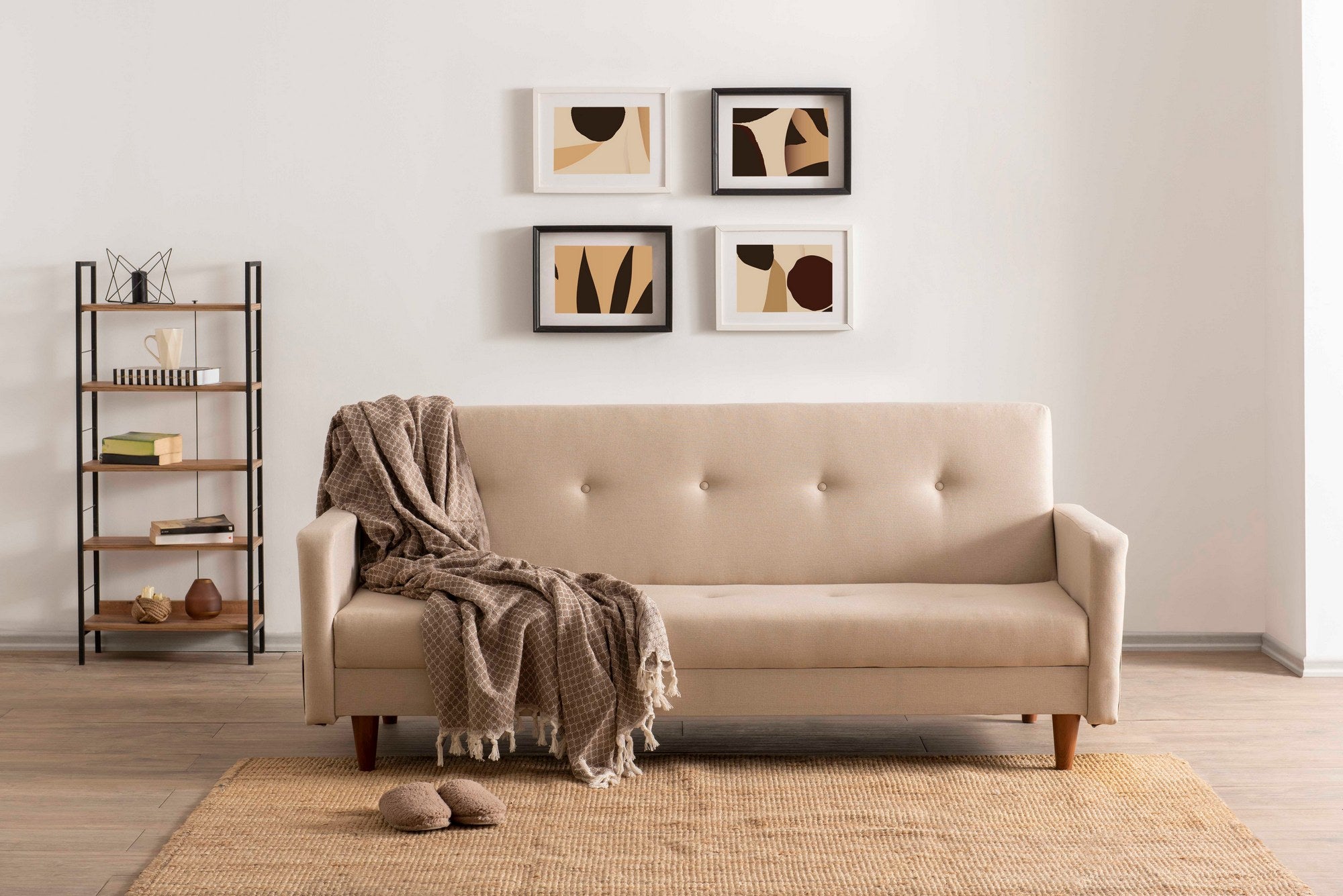 Sofá cama Sana Beige 200x75x83cm