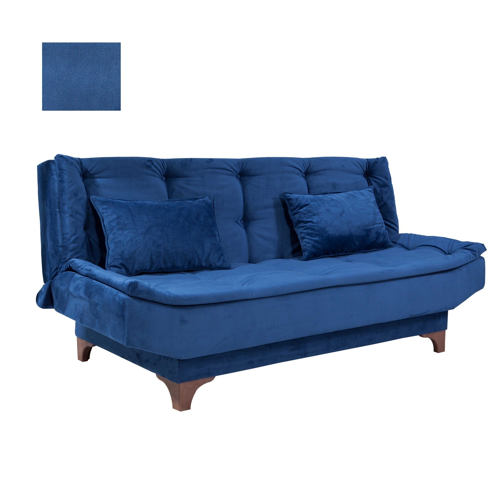 Sofá cama Din azul 190x85x85cm