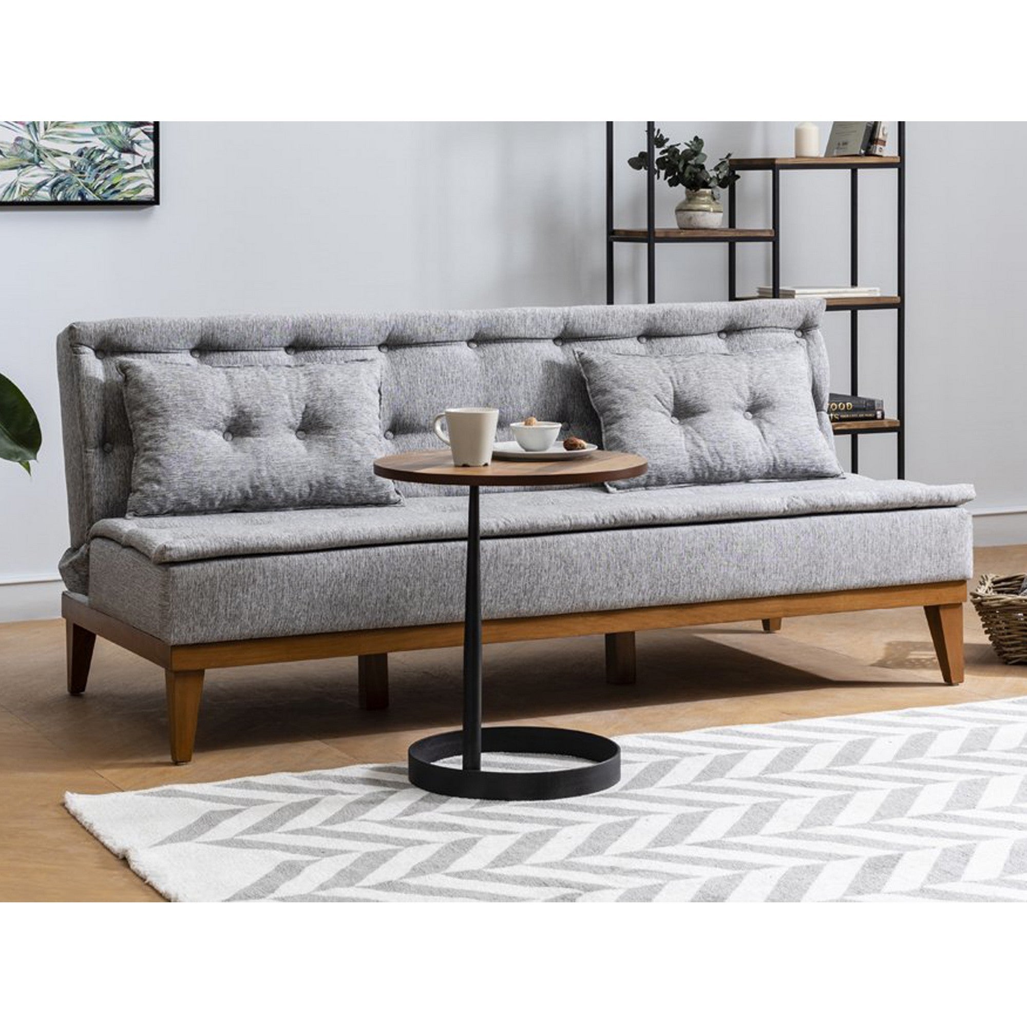 Sofá cama Sacco Gris claro 180x80x78cm