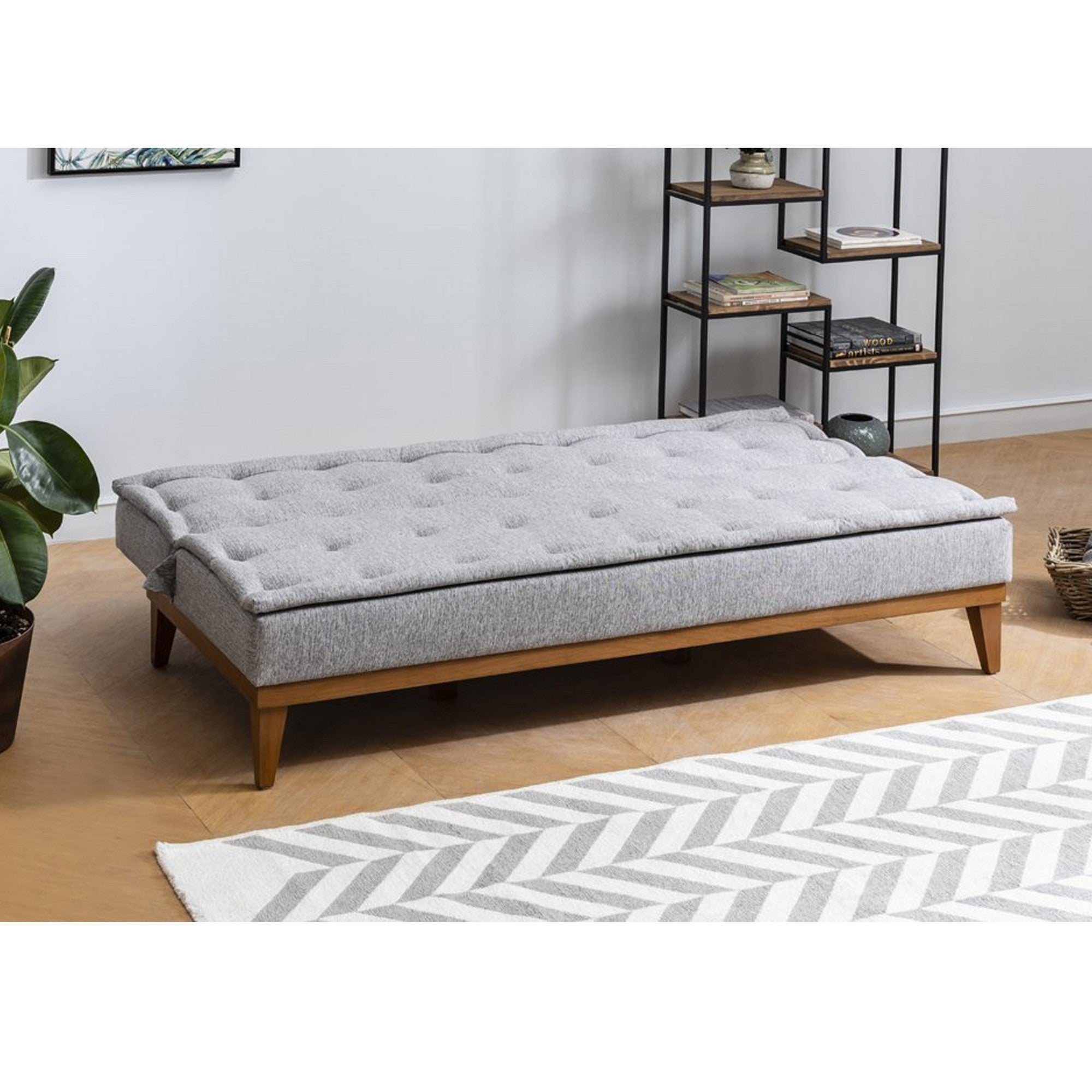 Sofá cama Sacco Gris claro 180x80x78cm
