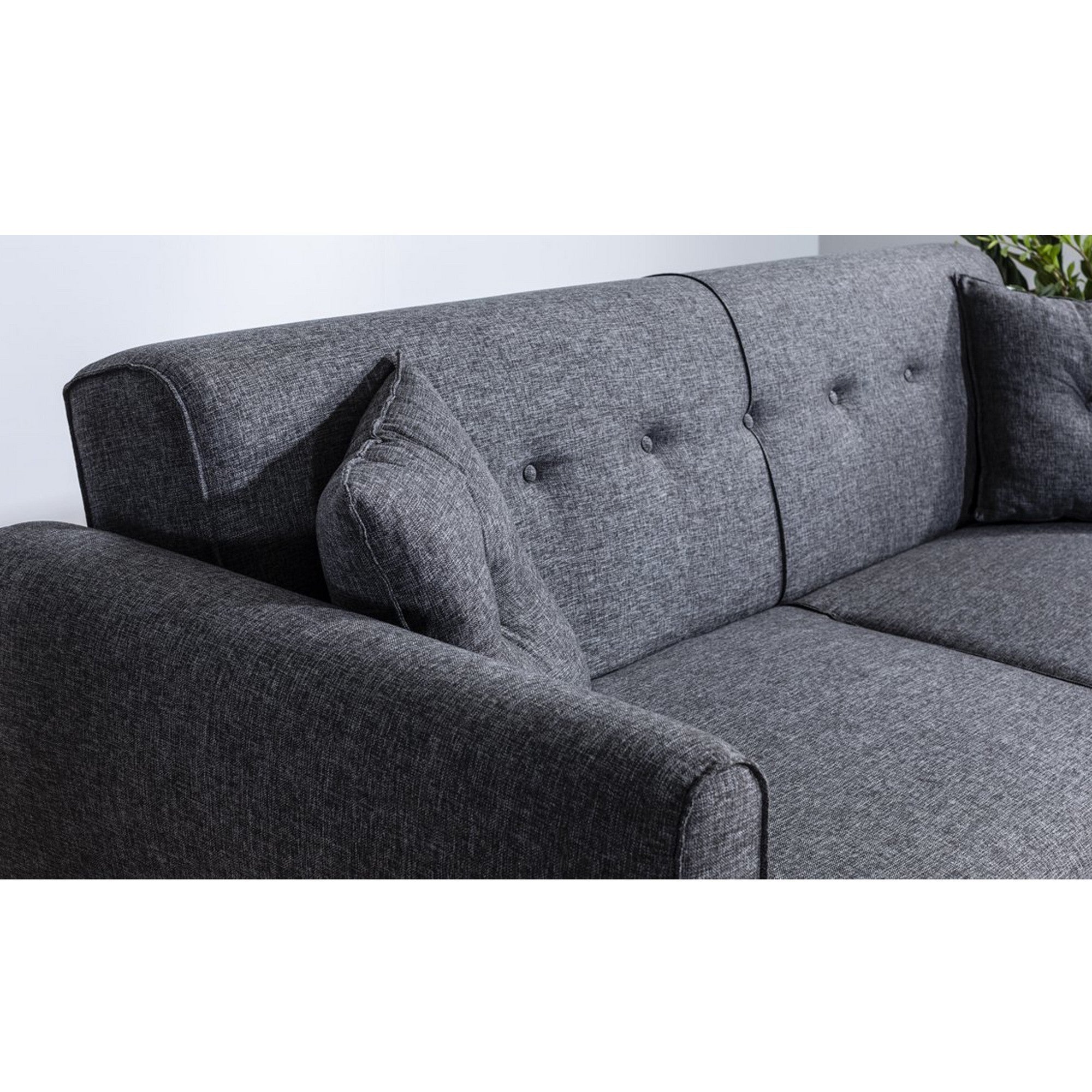 Sofá cama Gian gris 205x80x85cm