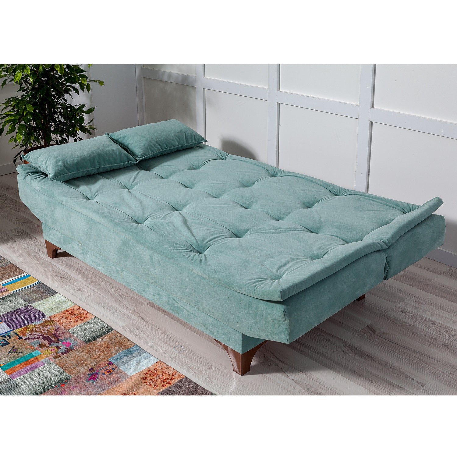 Sofá cama Adana azul 190x85x90cm