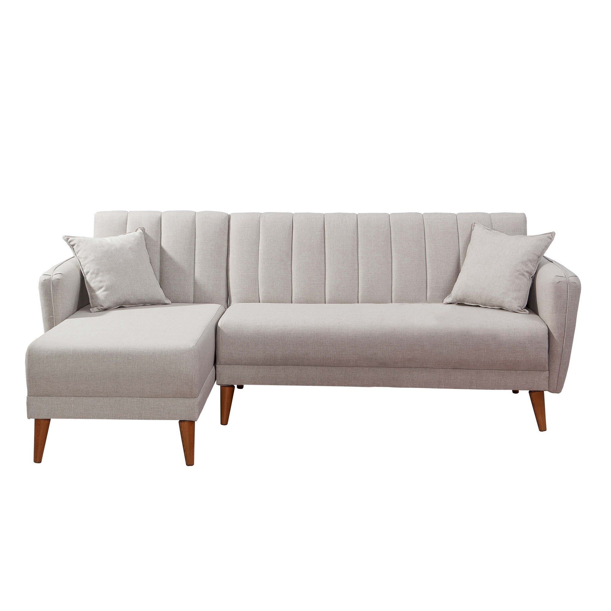 Sofá cama con chaiselongue Taif crudo 225x150x85cm