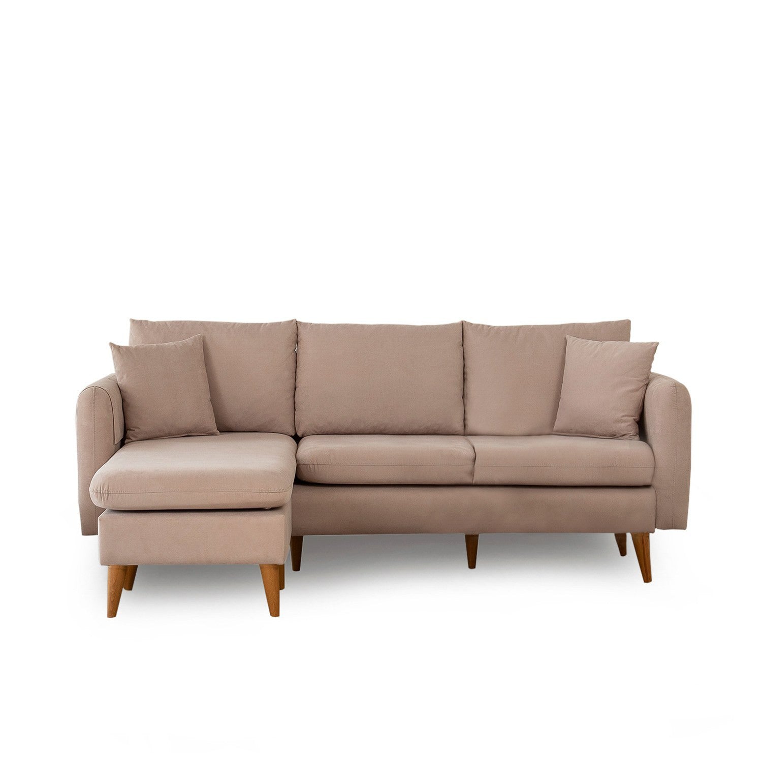 Sofá chaiselongue Lena camel 215x145x91cm