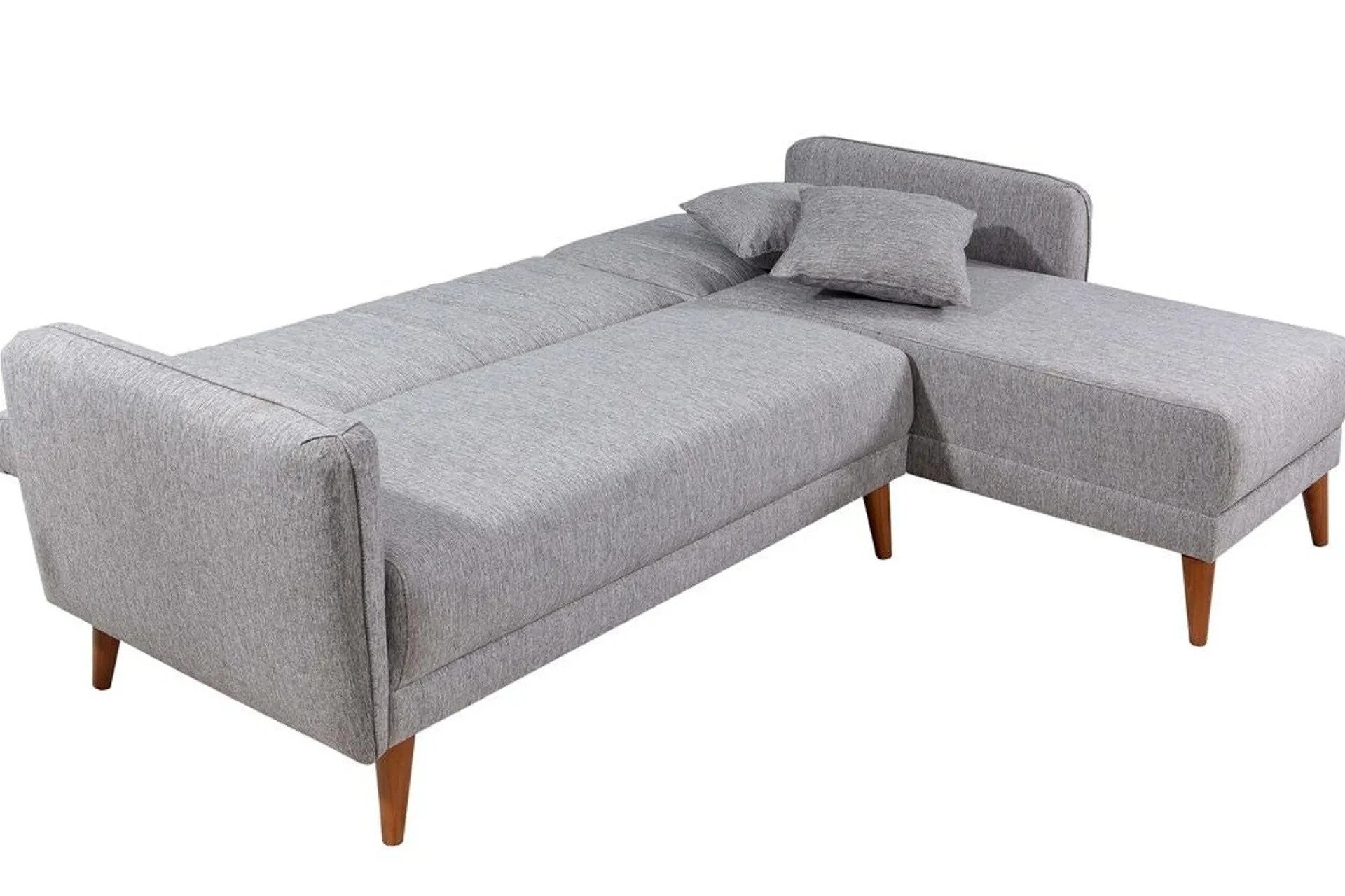 Sofá cama con chaiselongue Daly crudo 225x150x85cm