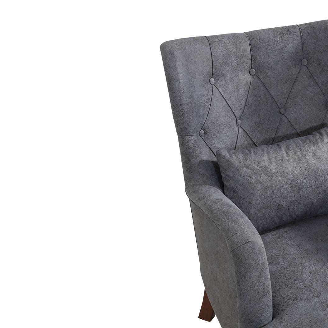 Sillón Nui gris 78x80x96cm