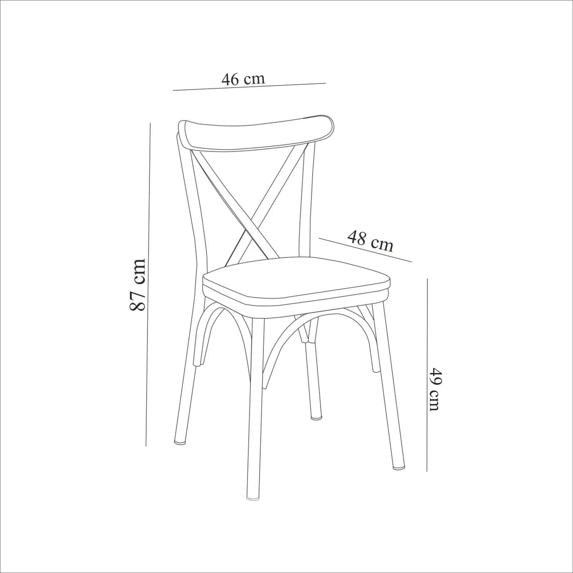 Silla Layan 46x48x87cm