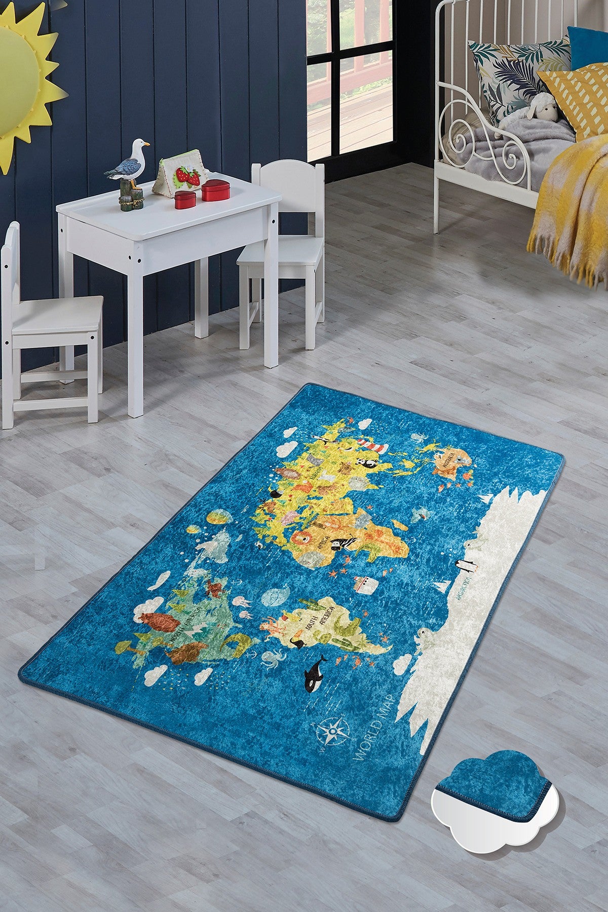 Alfombra infantil Map 200x290cm